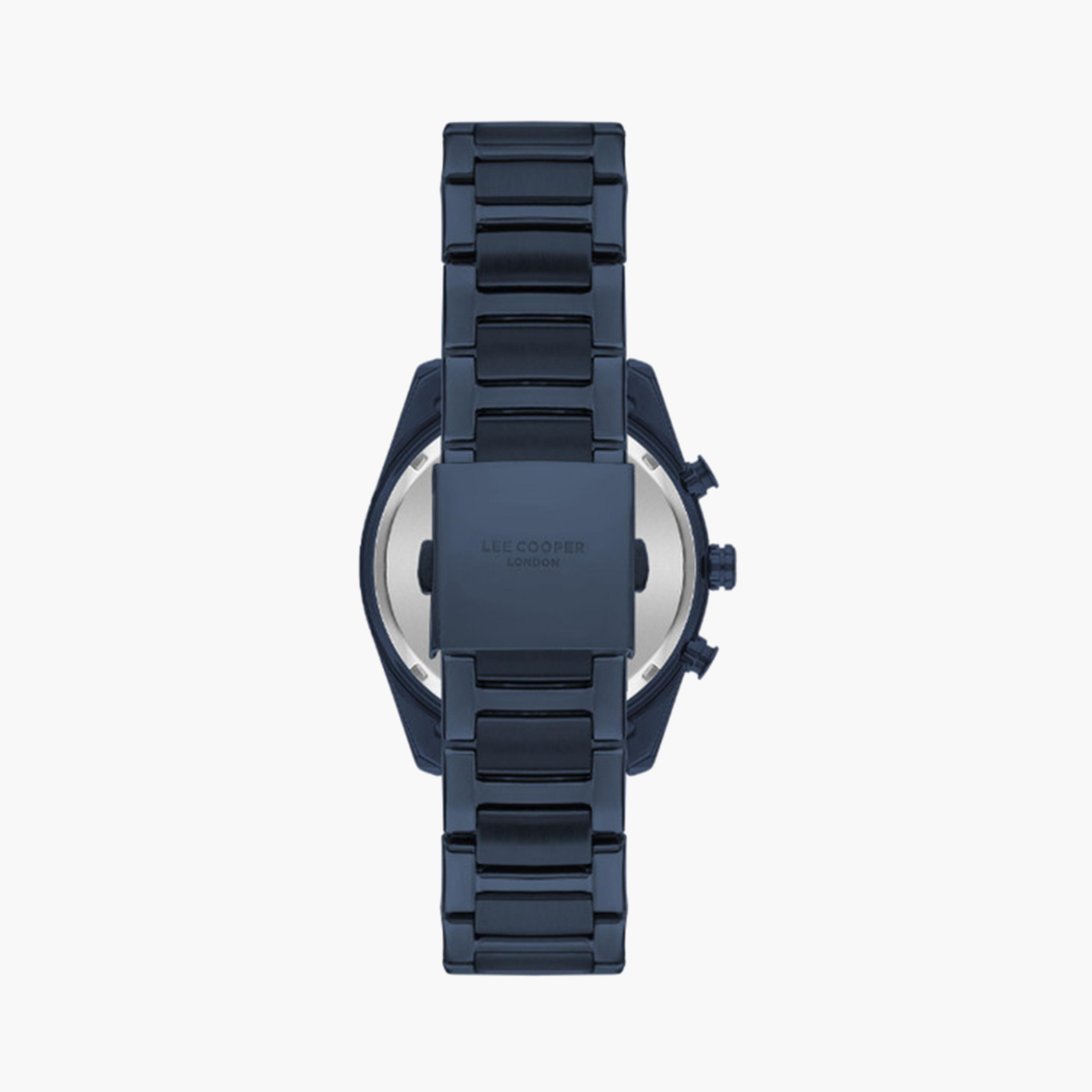Lee Cooper Men's 44 MM Blue Chronograph Metal Strap Watch | LC07948.990-men-watchesandjewellery-watches-image-3