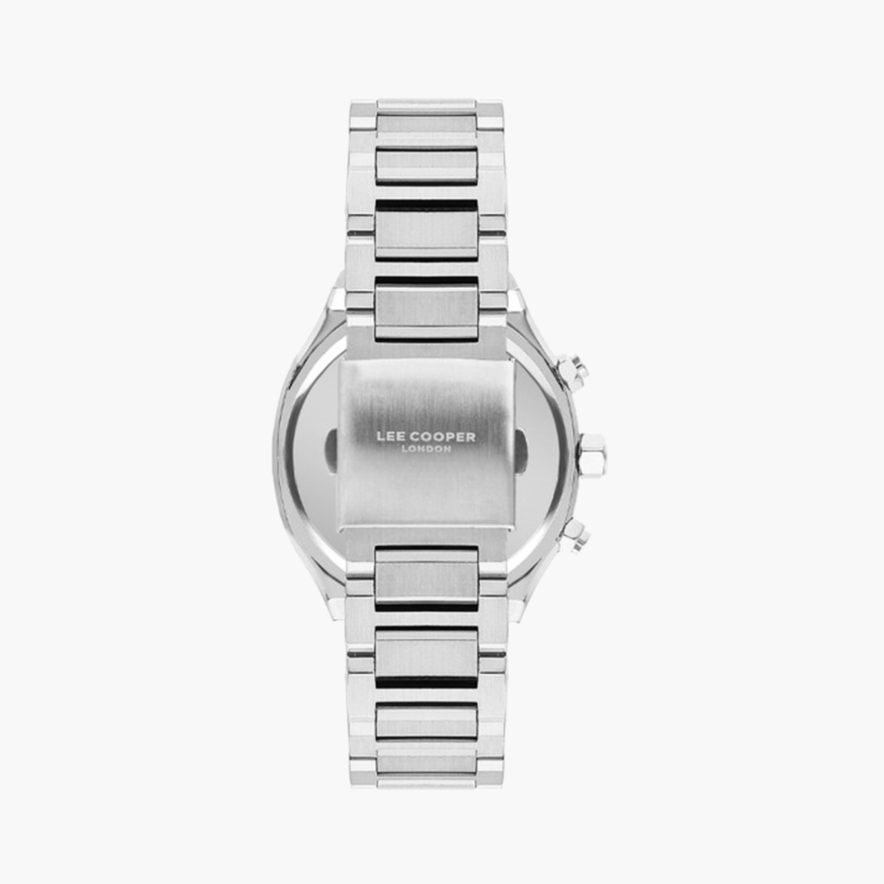 لي كوبر- ساعة كرونوغراف للرجال 43 ملم فضية بحزام معدني | LC07959.300-men-watchesandjewellery-watches-image-2