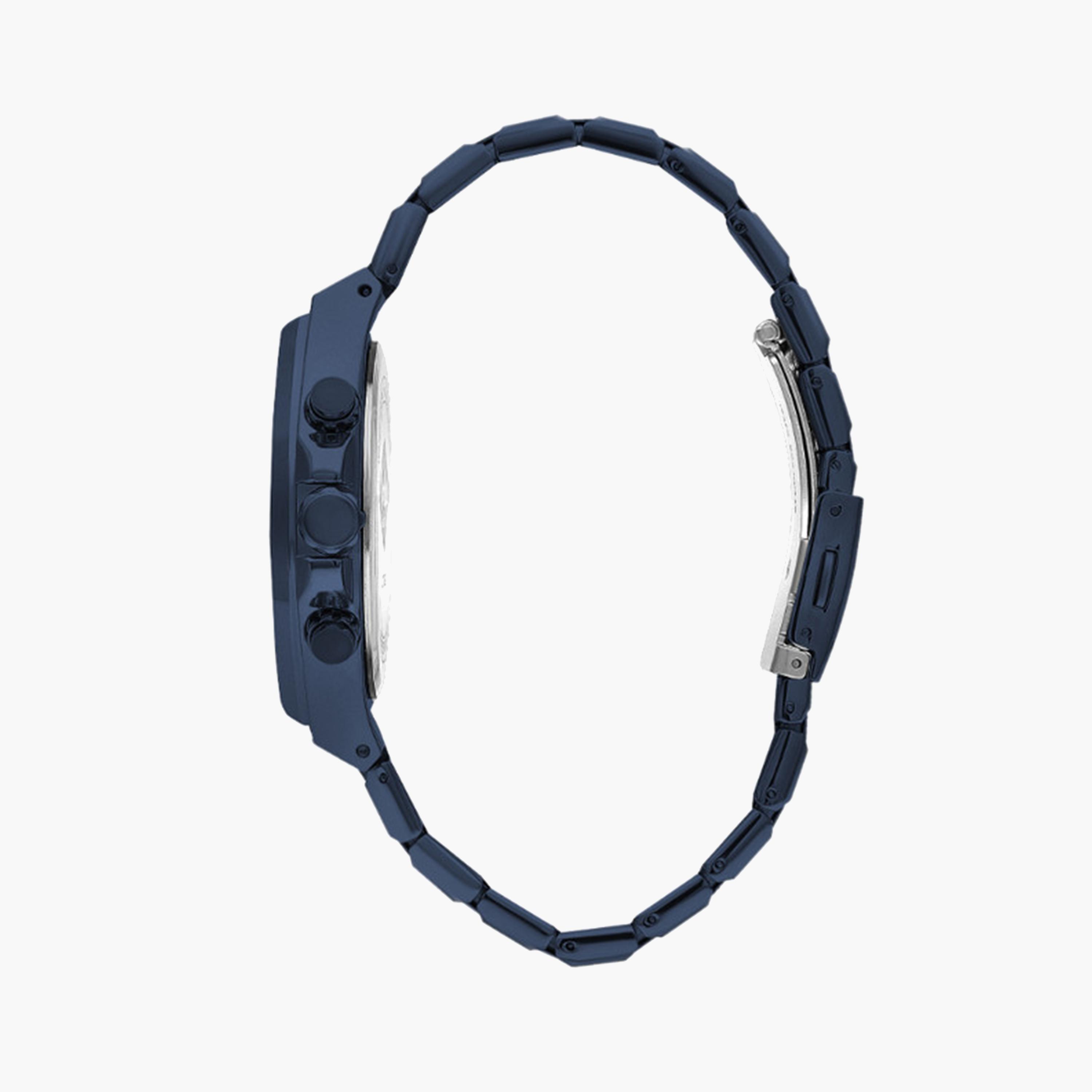 Lee Cooper Men's 46 MM Blue Chronograph Metal Strap Watch | LC07982.990-men-watchesandjewellery-watches-image-2