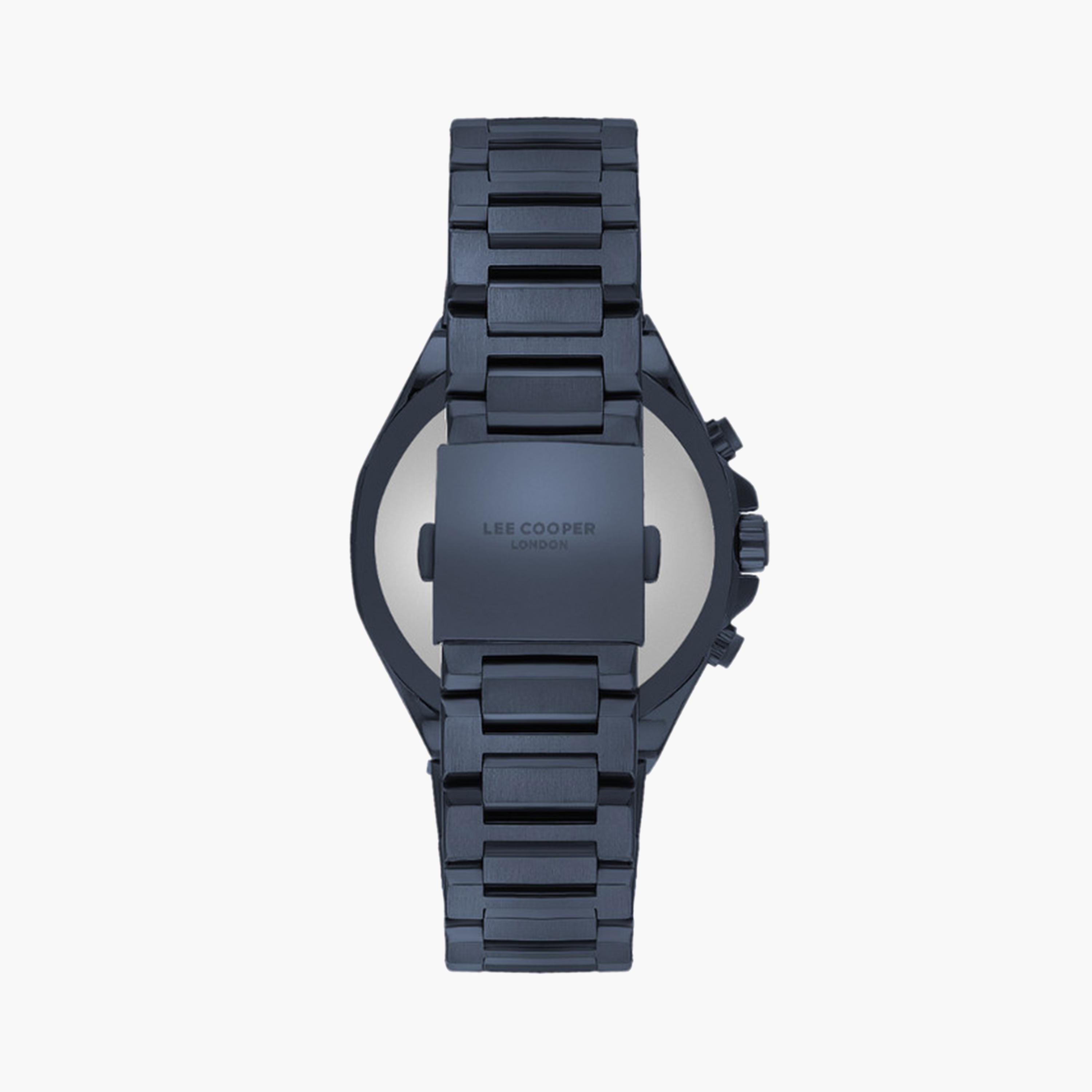 Lee Cooper Men's 46 MM Blue Chronograph Metal Strap Watch | LC07982.990-men-watchesandjewellery-watches-image-3