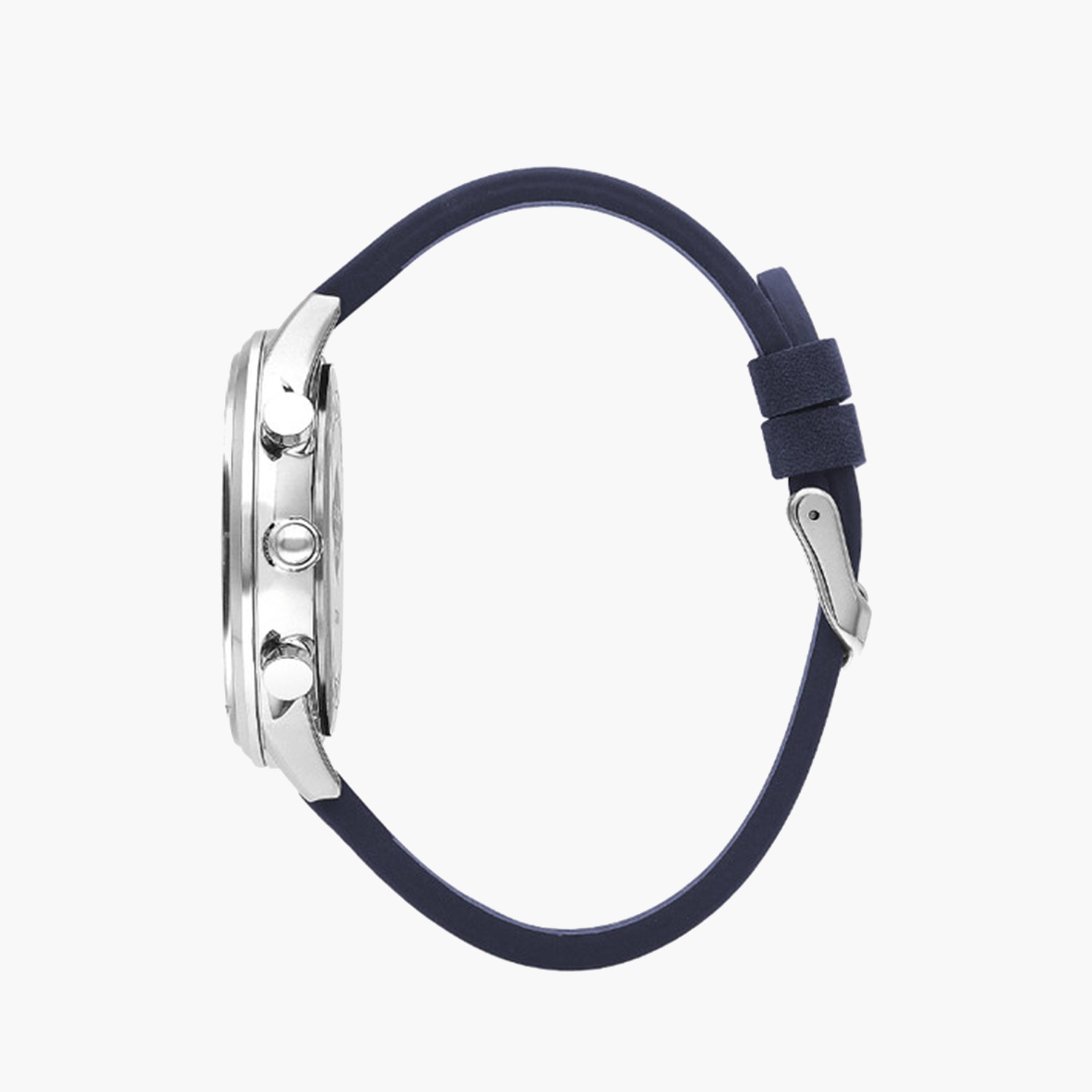 لي كوبر- ساعة كرونوغراف للرجال 46 ملم أزرق بحزام جلدي | LC07943.399-men-watchesandjewellery-watches-image-2