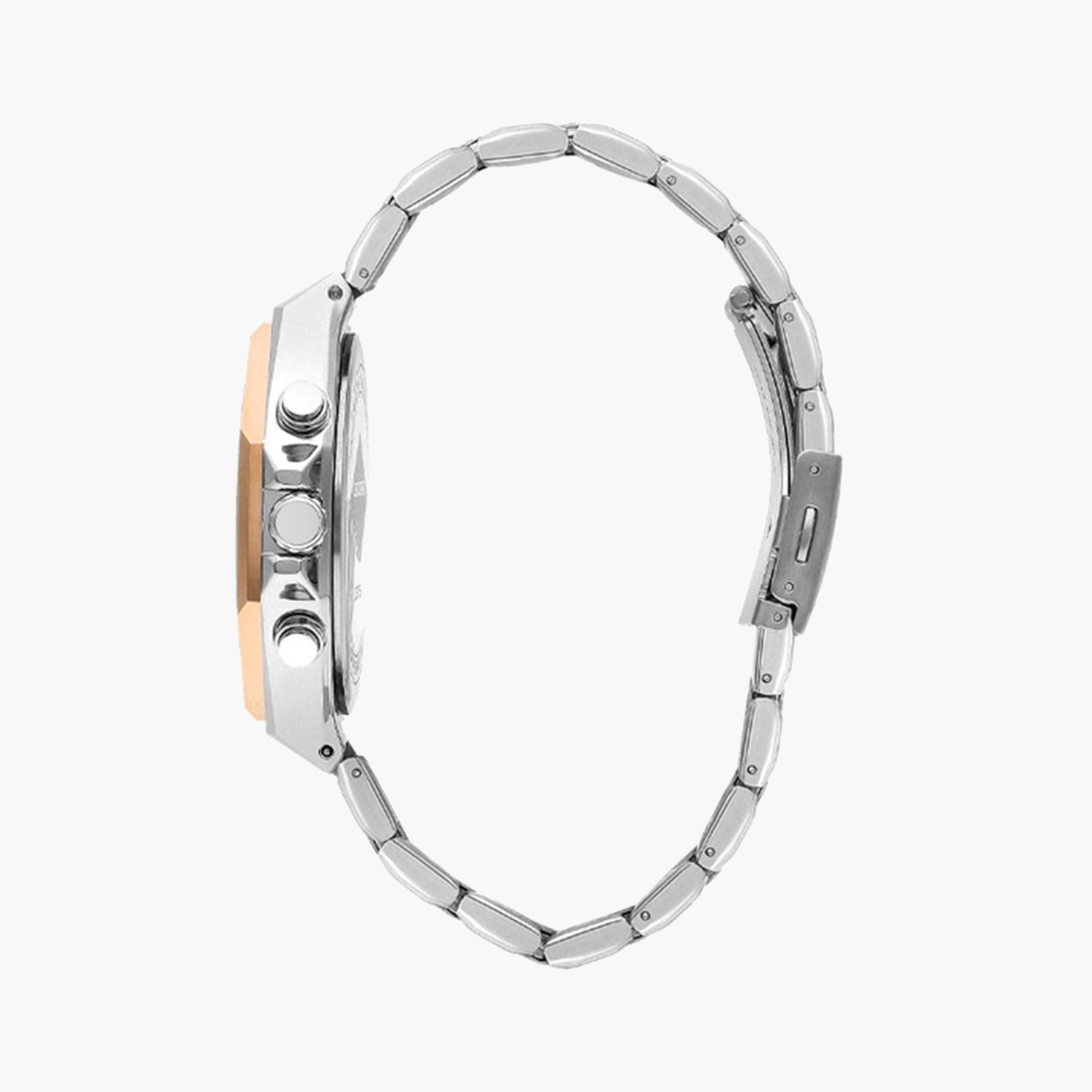 لي كوبر- ساعة كرونوغراف للرجال 44 ملم فضية بحزام معدني | LC07971.550-men-watchesandjewellery-watches-image-2