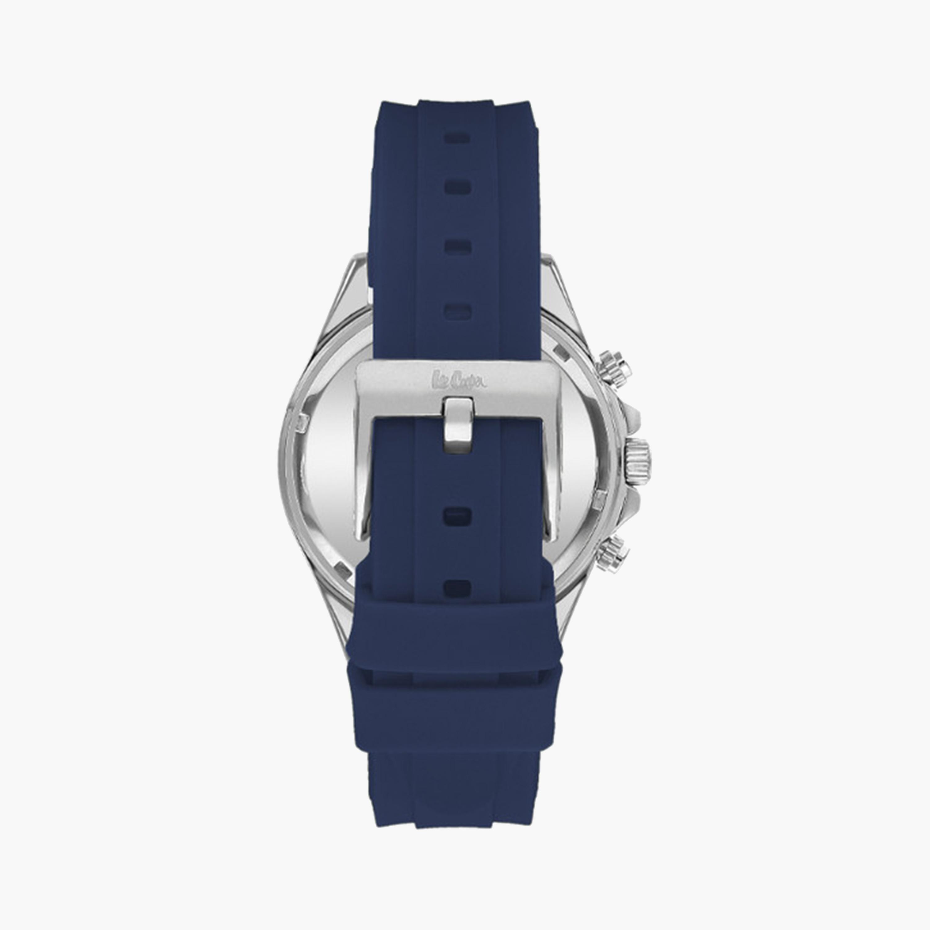 لي كوبر- ساعة كرونوغراف للرجال 42 مم زرقاء بحزام سيليكون | LC07964.398-men-watchesandjewellery-watches-image-3
