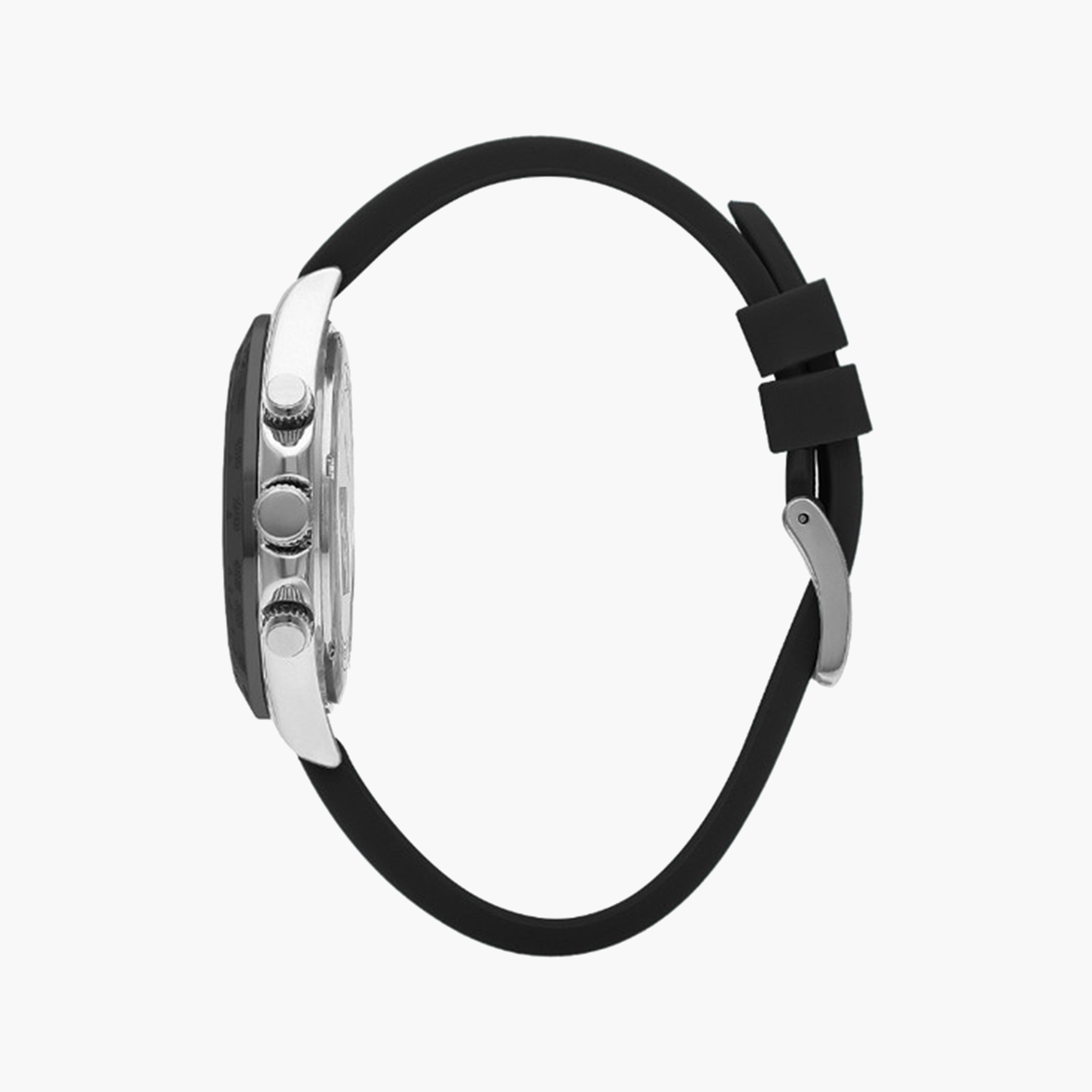لي كوبر- ساعة كرونوغراف للرجال 42 مم سوداء بحزام سيليكون | LC07964.331-men-watchesandjewellery-watches-image-2