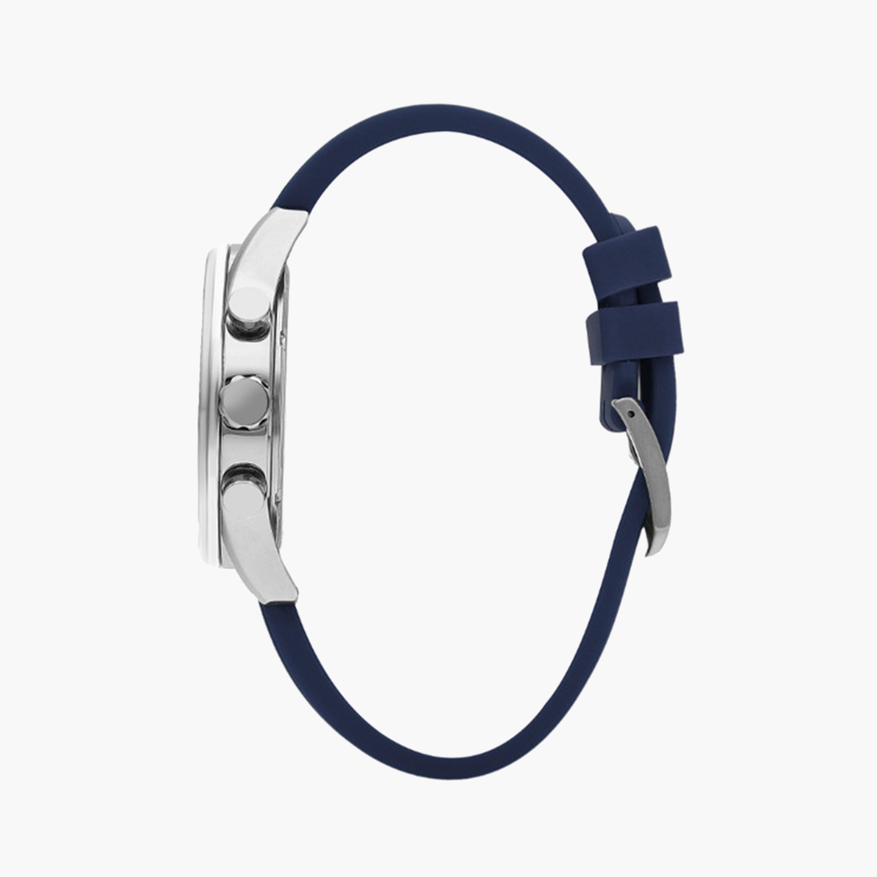 Lee Cooper Men's 44 MM Blue Chronograph Silicone Strap Watch | LC07987.399-men-watchesandjewellery-watches-image-2