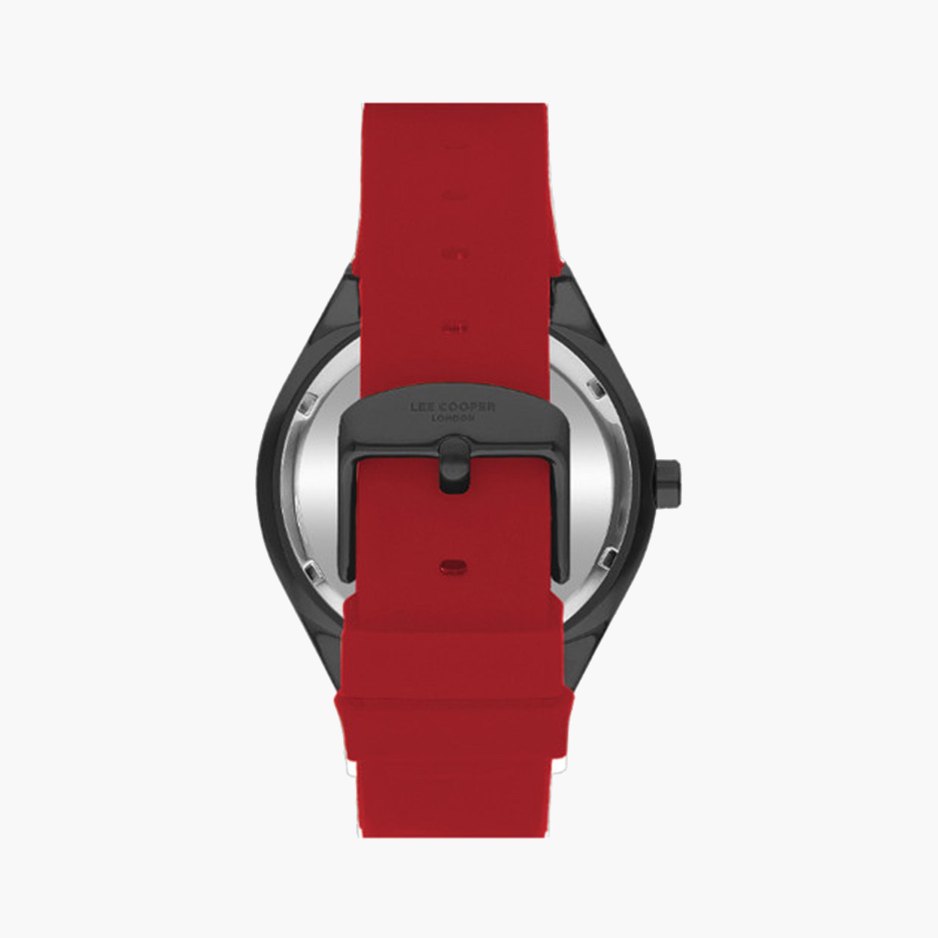 لي كوبر- ساعة تناظرية للرجال بسوار جلدي أحمر 43 مم | LC07936.688-men-watchesandjewellery-watches-image-3