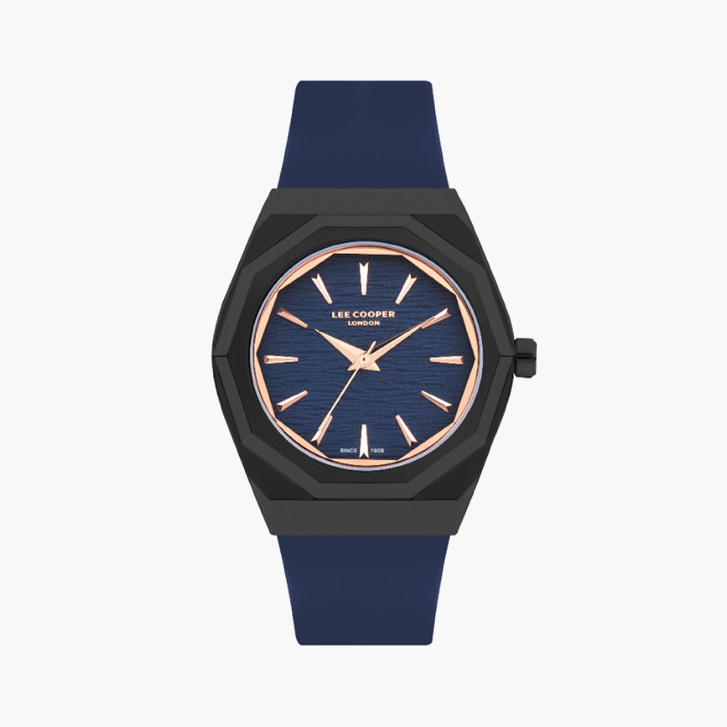Lee Cooper Men's 43 MM Blue Analog Leather Strap Watch | LC07936.699-men-watchesandjewellery-watches-image-1