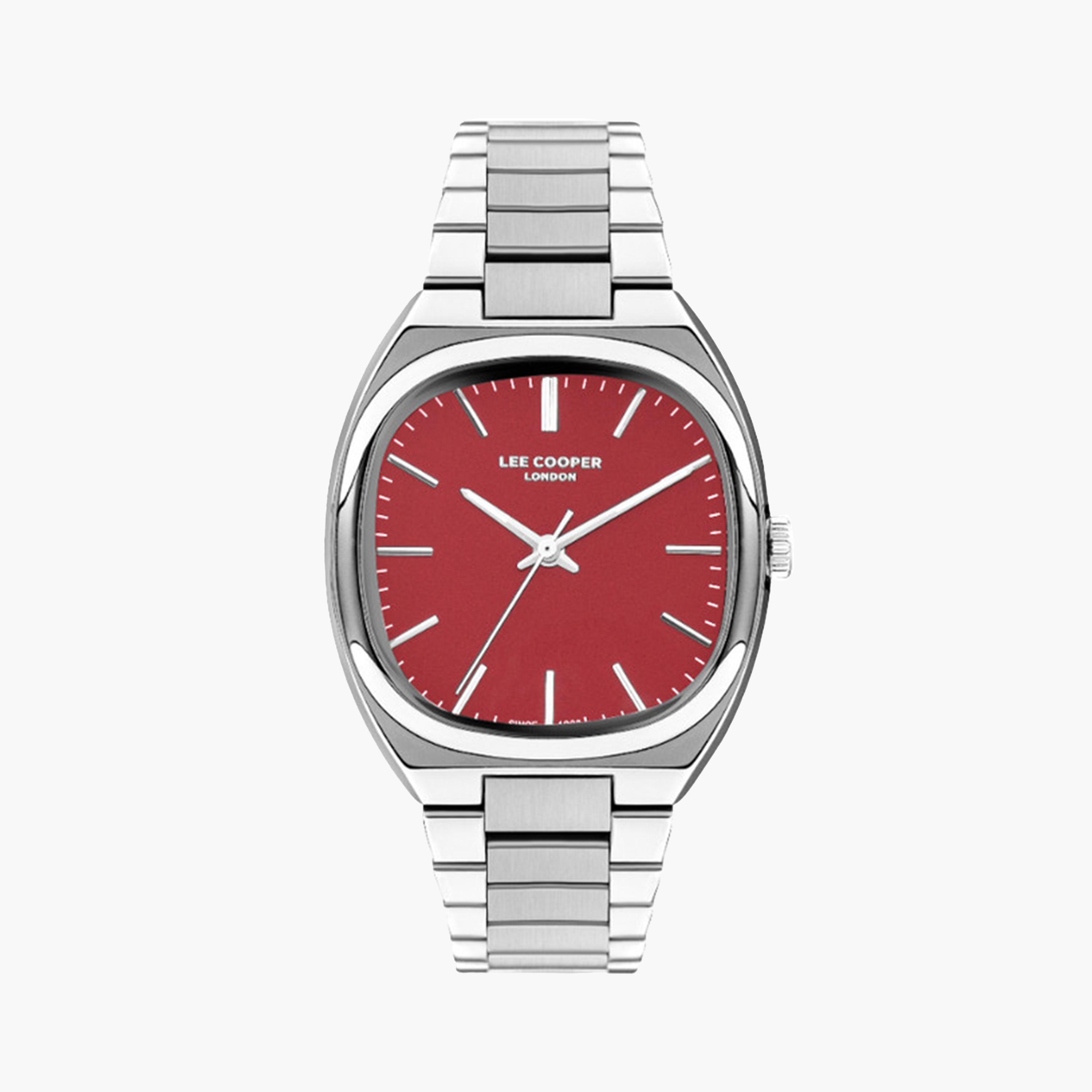 لي كوبر- ساعة تناظرية للرجال بسوار معدني 43 مم فضية تماثلية | LC07938.380-men-watchesandjewellery-watches-image-1