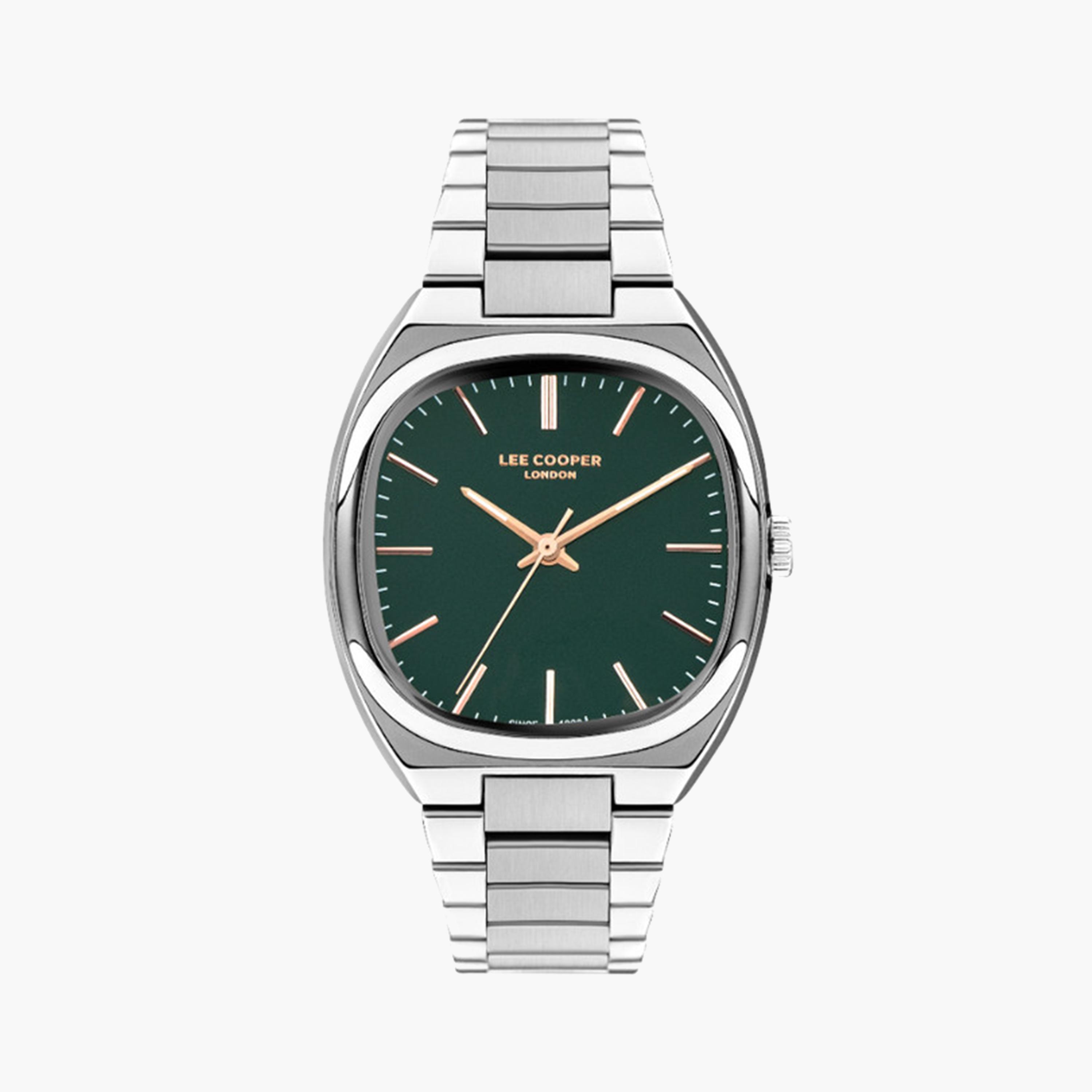 لي كوبر- ساعة تناظرية للرجال بسوار معدني 43 مم فضية تماثلية | LC07938.370-men-watchesandjewellery-watches-image-1