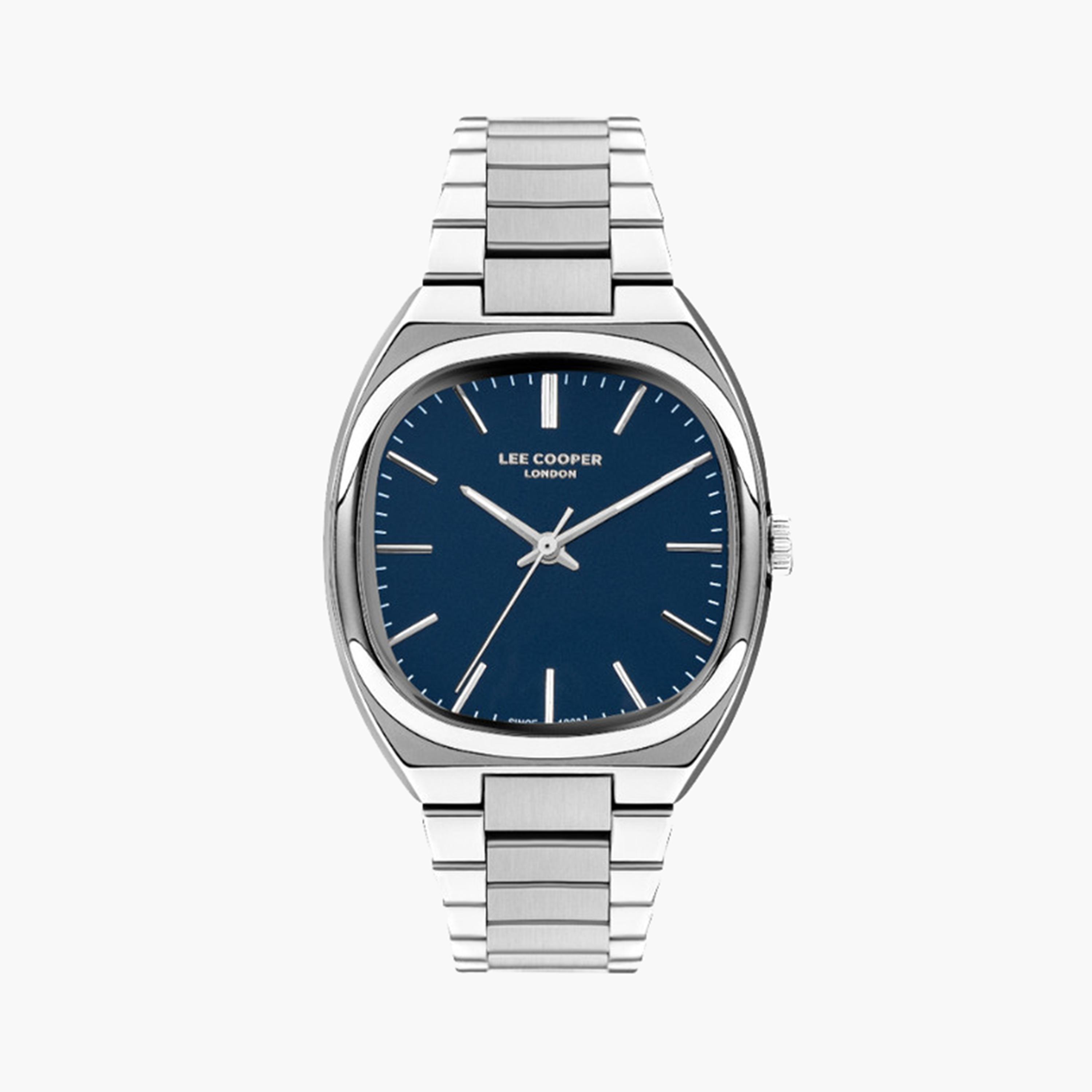 Lee Cooper Men's 43 MM Silver Analog Metal Strap Watch | LC07938.390-men-watchesandjewellery-watches-image-1