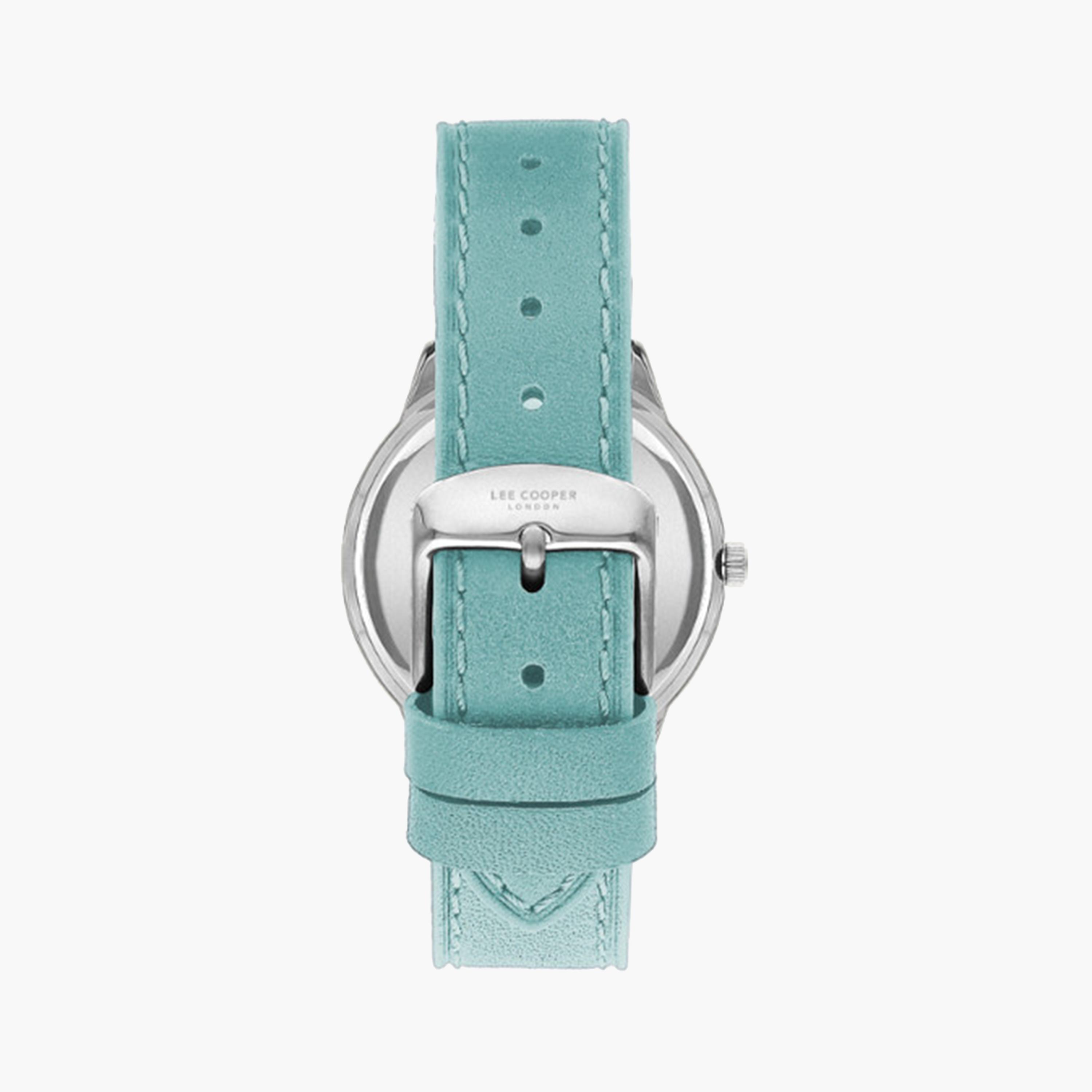 Lee Cooper Women's 36 MM Blue Analog Leather Strap Watch | LC07932.399-women-watchesandjewellery-watches-image-3