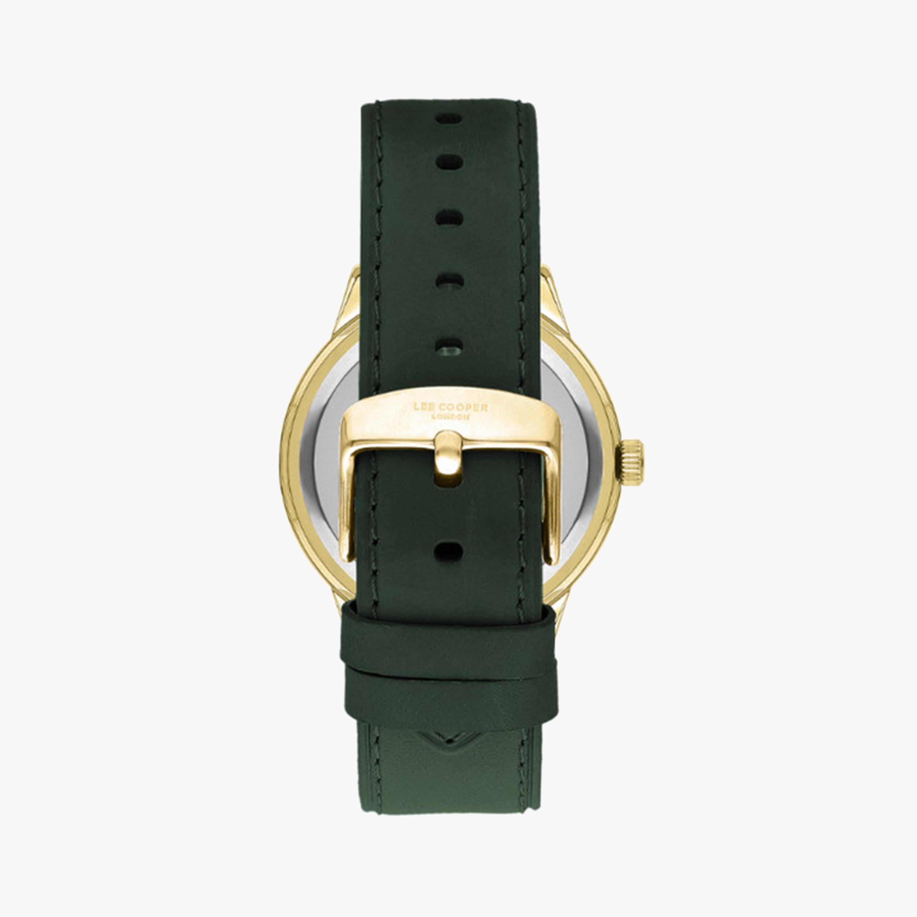 لي كوبر- ساعة تناظرية للرجال 43 ملم بسوار جلدي أخضر | LC07933.177-men-watchesandjewellery-watches-image-3