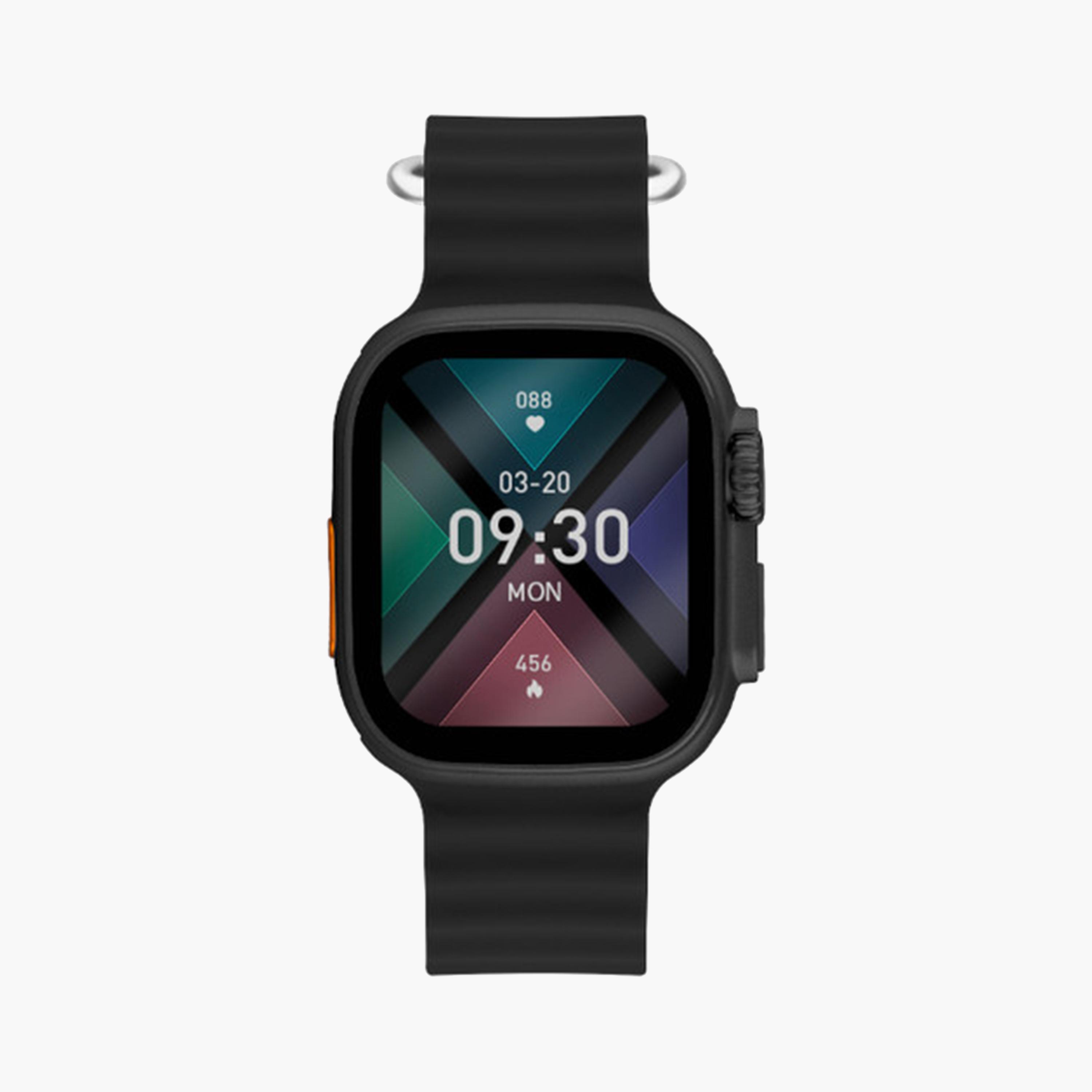 Lee Cooper Black Silicone Strap Smart Watch | LC.SM.3.08-electronics-smartwatches-image-1