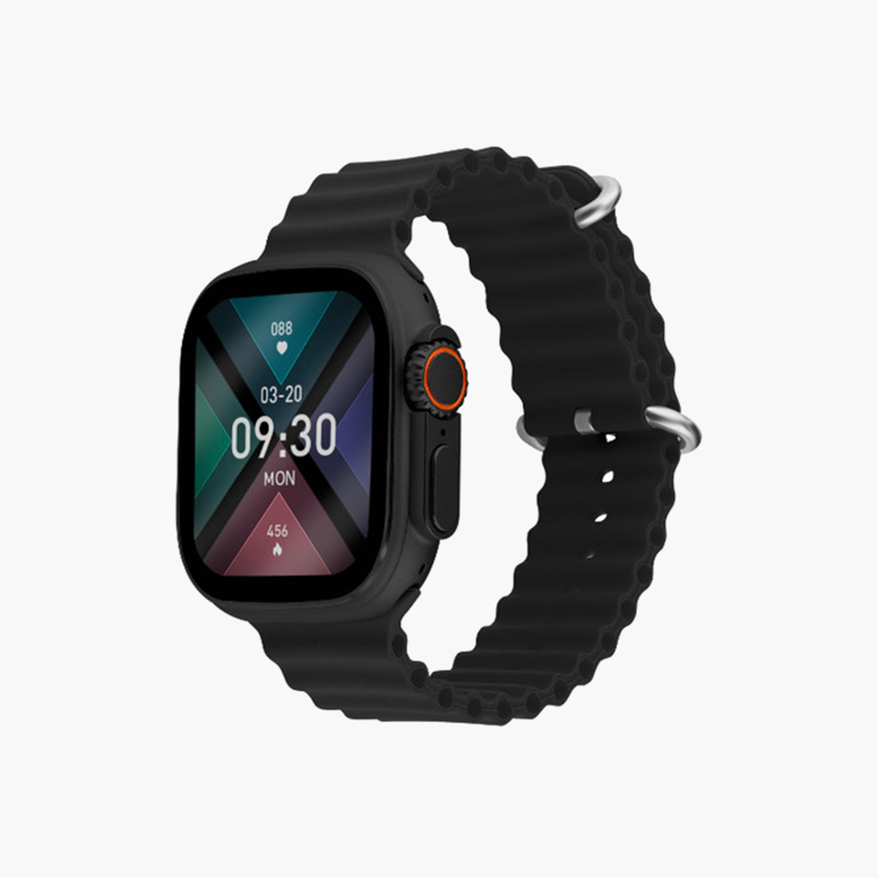Lee Cooper Black Silicone Strap Smart Watch | LC.SM.3.08-electronics-smartwatches-image-2