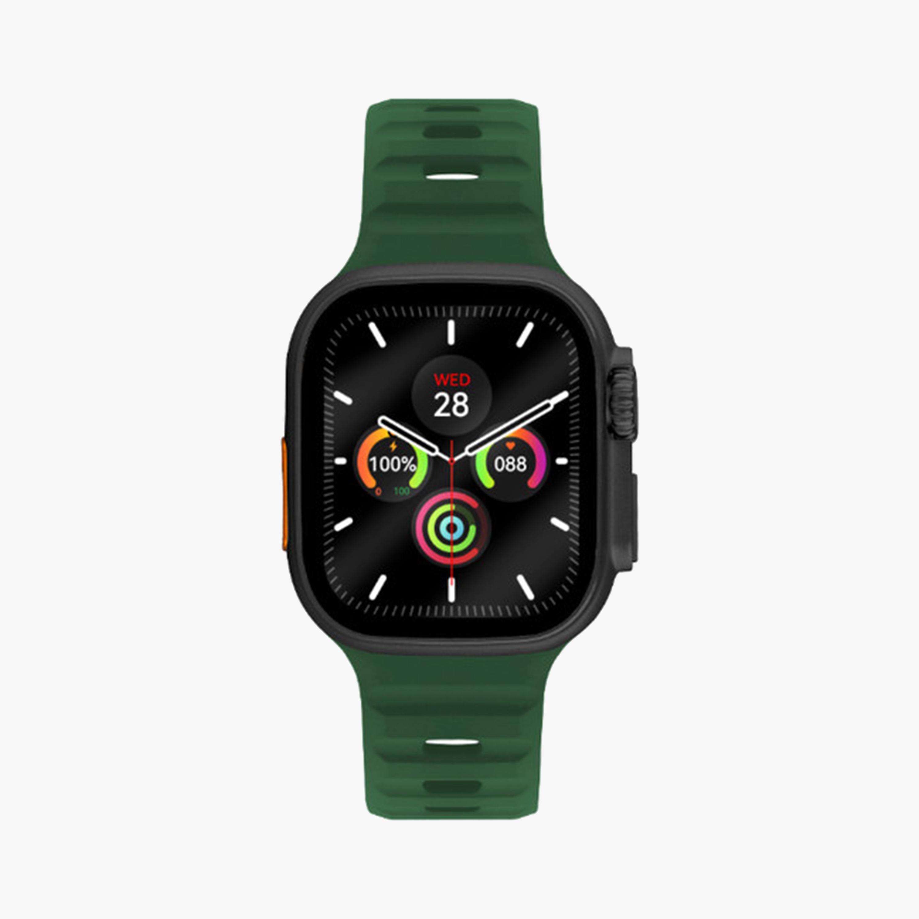 Lee Cooper Green Silicone Strap Smart Watch | LC.SM.3.04-electronics-smartwatches-image-1