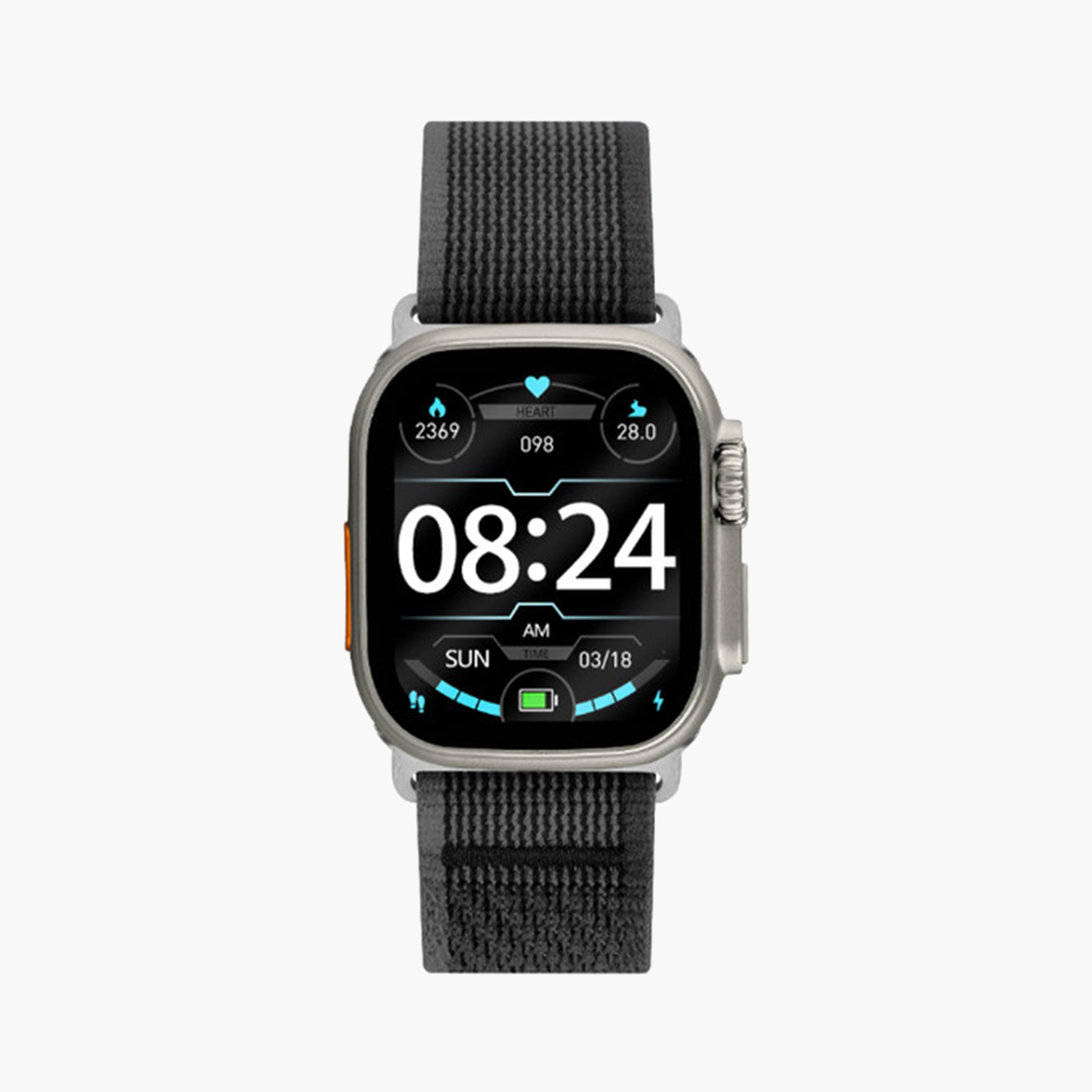 Lee Cooper Black Nylon Strap Smart Watch | LC.SM.3.15-electronics-smartwatches-image-1