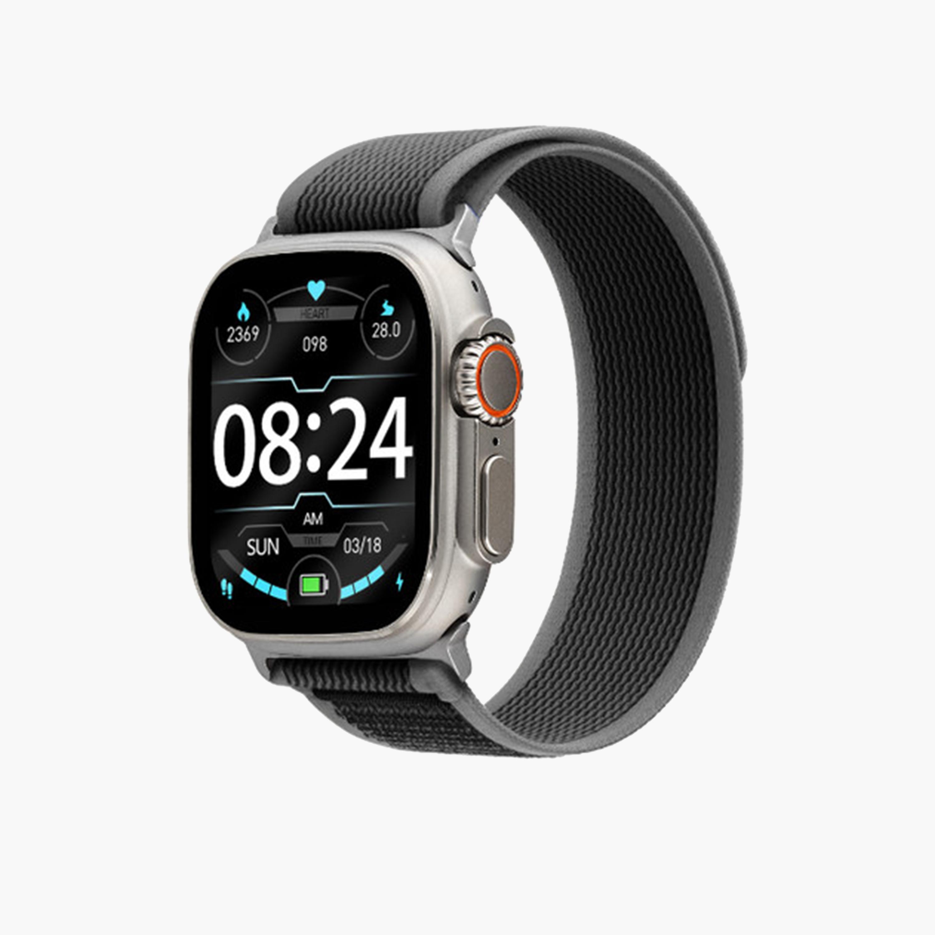 Lee Cooper Black Nylon Strap Smart Watch | LC.SM.3.15-electronics-smartwatches-image-2