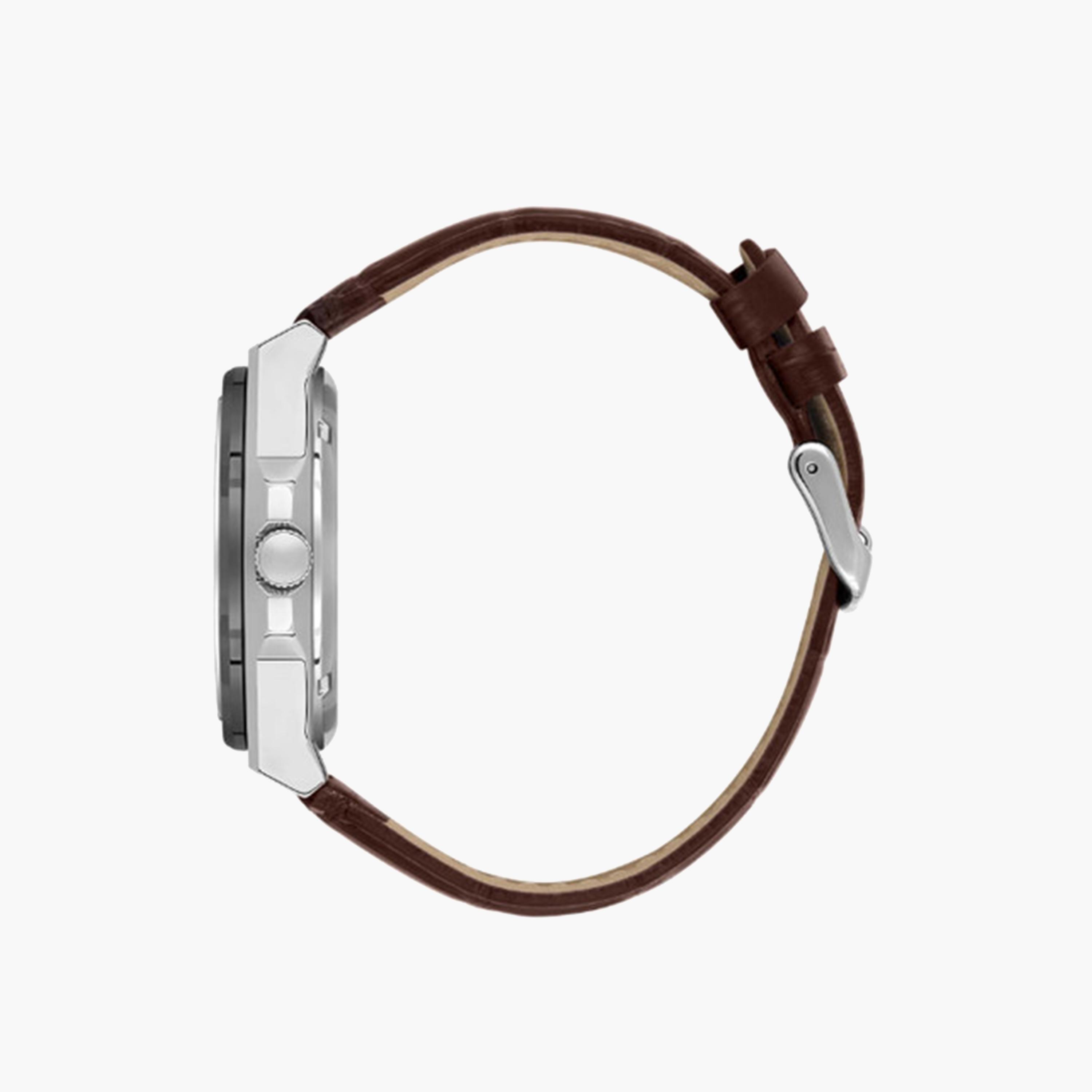 Lee Cooper Men's 43 MM Brown Automatic Leather Strap Watch | LC08050.354-men-watchesandjewellery-watches-image-2