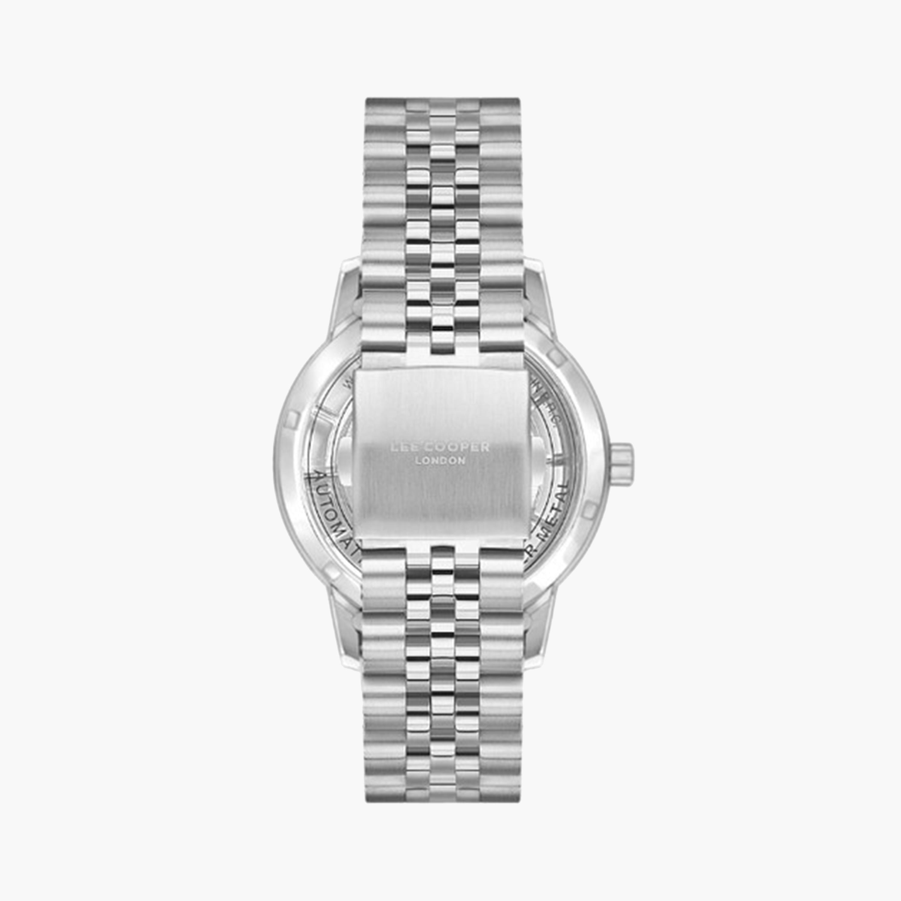 Lee Cooper Men's 44 MM Silver Automatic Metal Strap Watch | LC08036.350-men-watchesandjewellery-watches-image-3