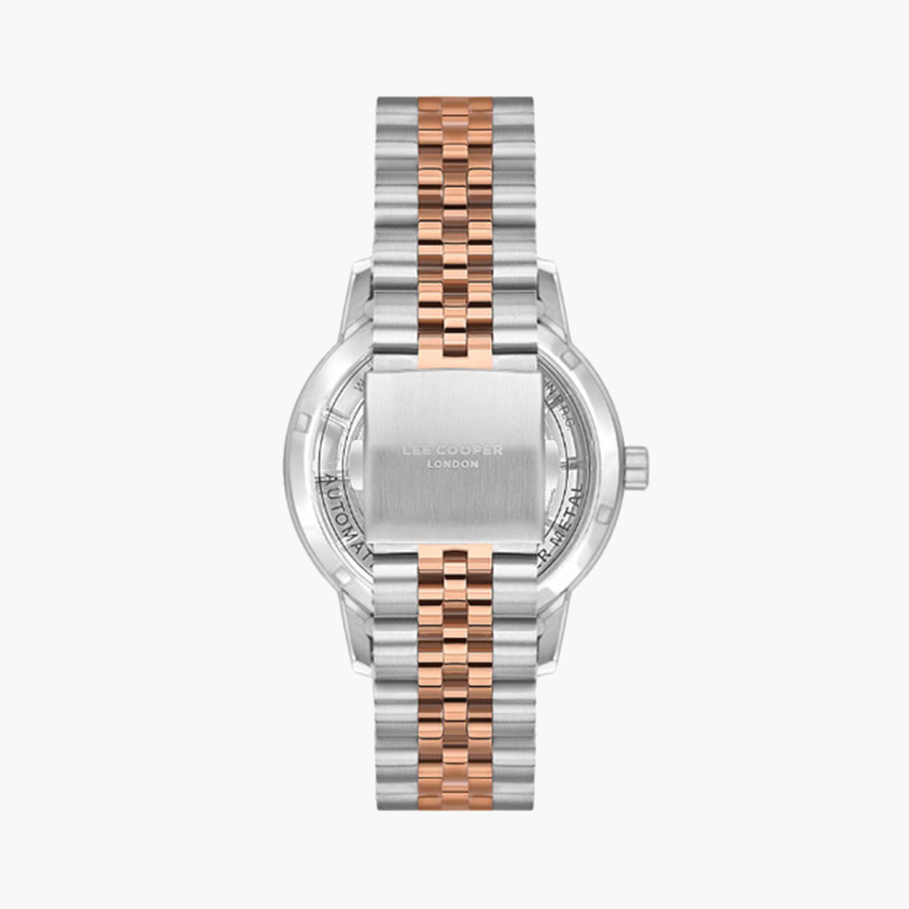 Lee Cooper Men's 44 MM Silver Automatic Metal Strap Watch | LC08036.530-men-watchesandjewellery-watches-image-2
