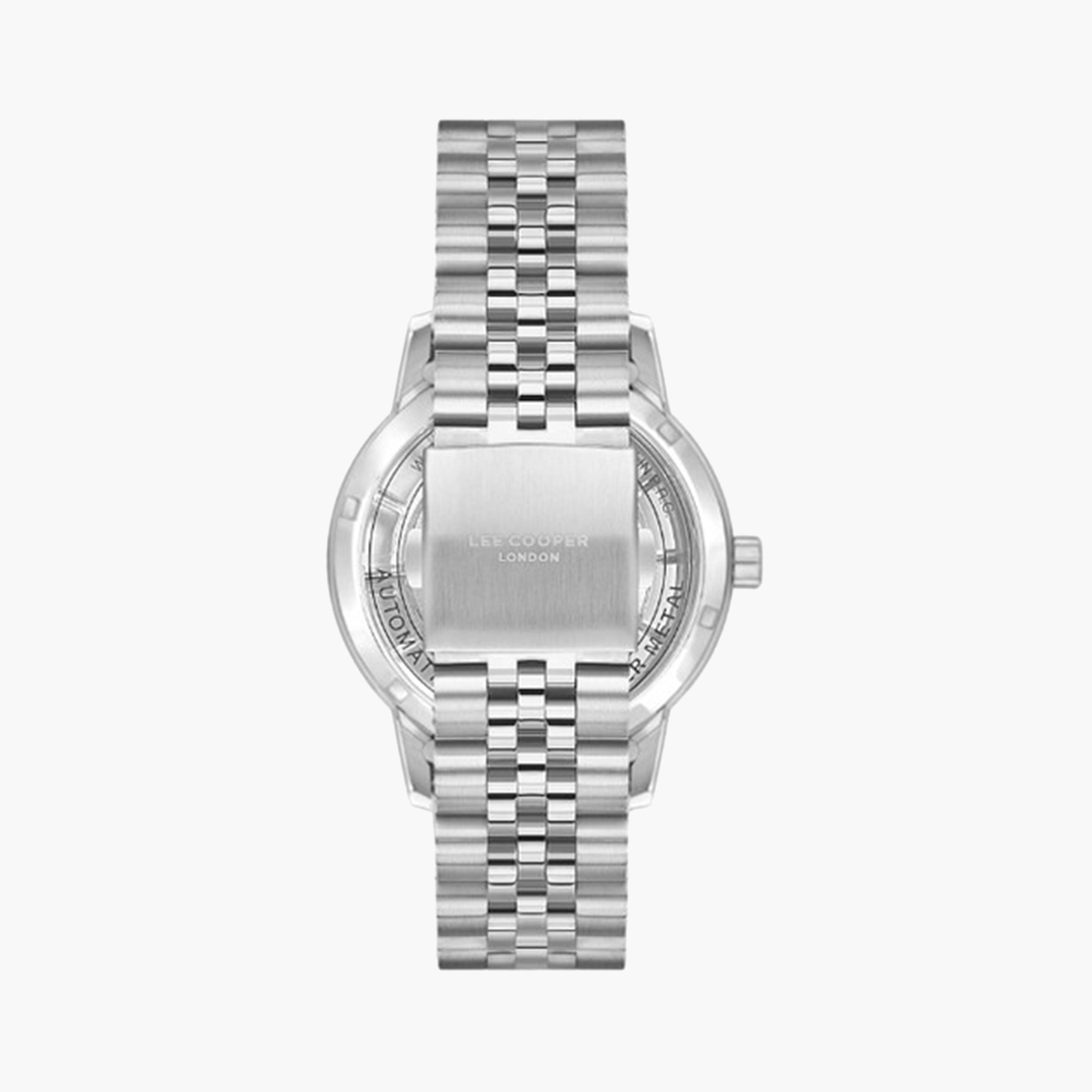Lee Cooper Men's 44 MM Silver Automatic Metal Strap Watch | LC08036.390-men-watchesandjewellery-watches-image-3