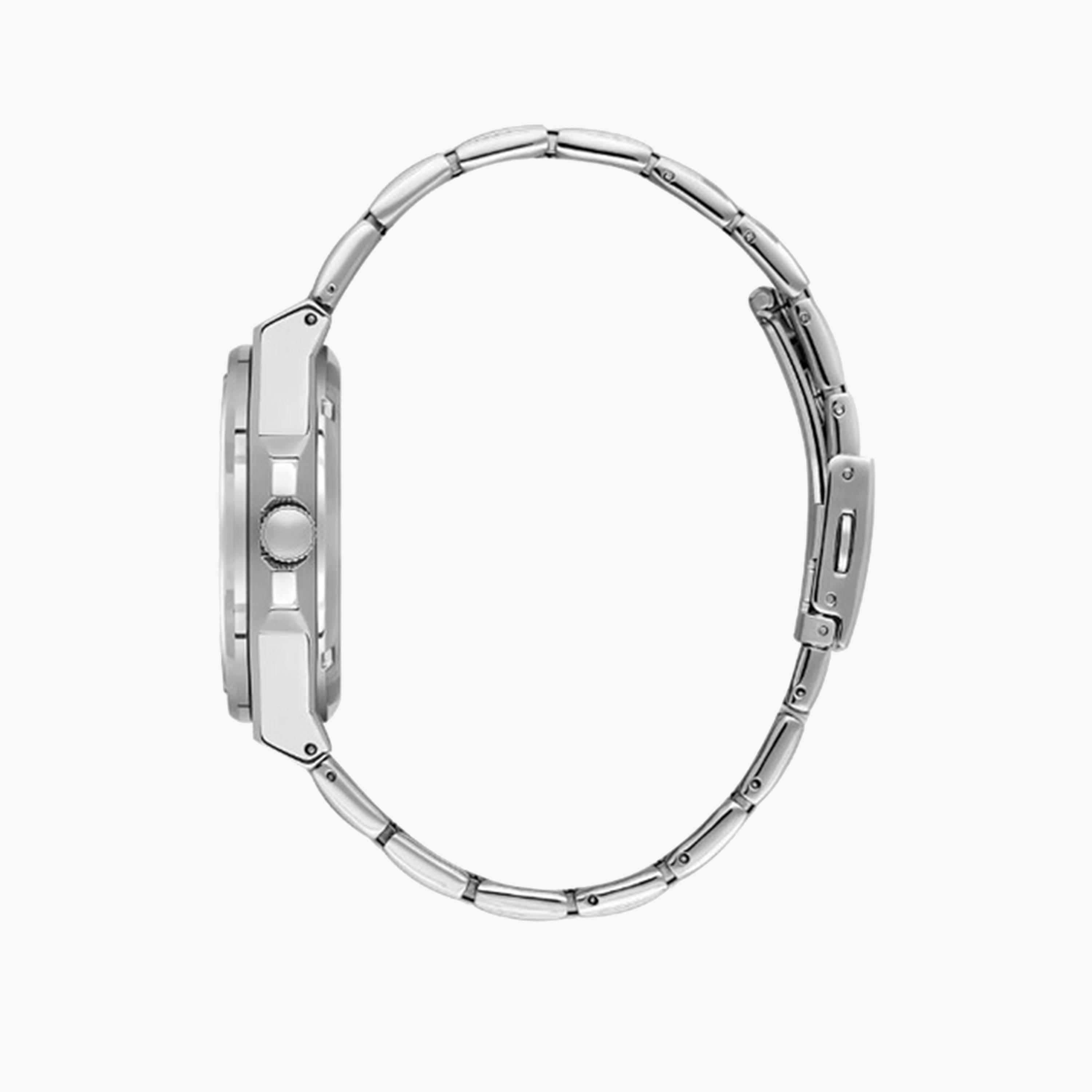 لي كوبر- ساعة اوتوماتيكية للرجال 43 ملم فضية بحزام معدني | LC08051.350-men-watchesandjewellery-watches-image-2