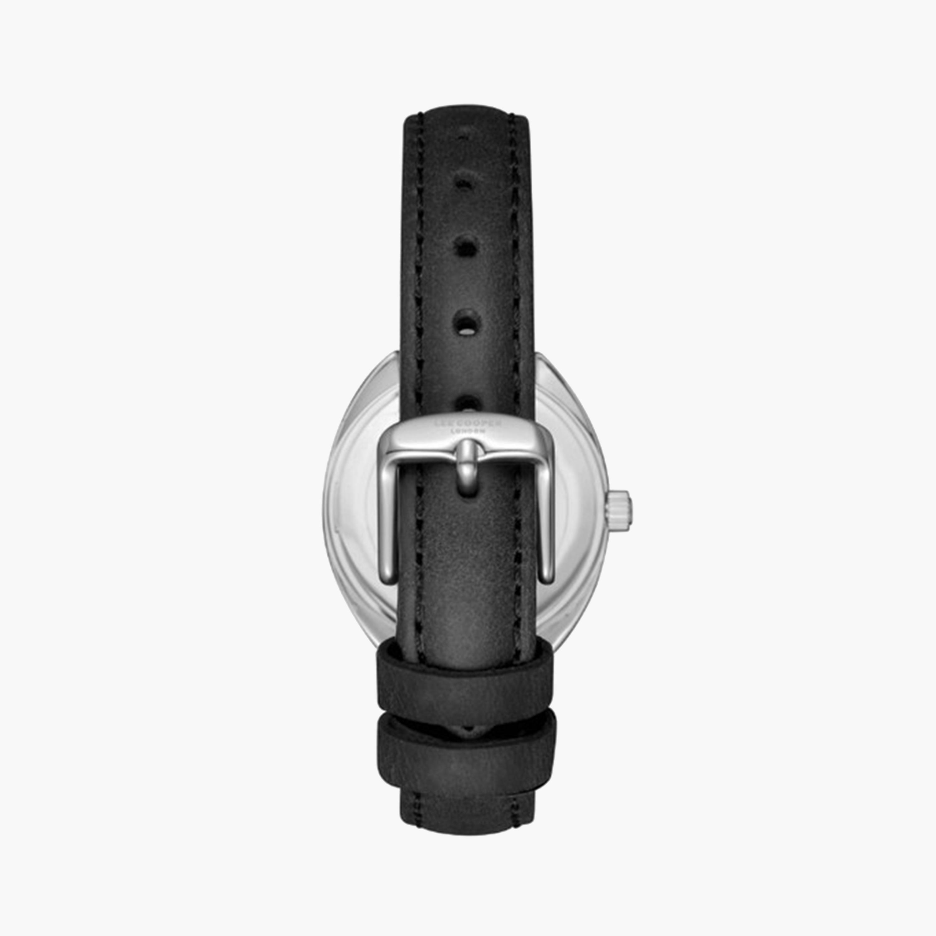 لي كوبر- ساعة تناظرية للنساء بسوار جلدي 30 ملم باللون الأسود | LC07988.331-women-watchesandjewellery-watches-image-4