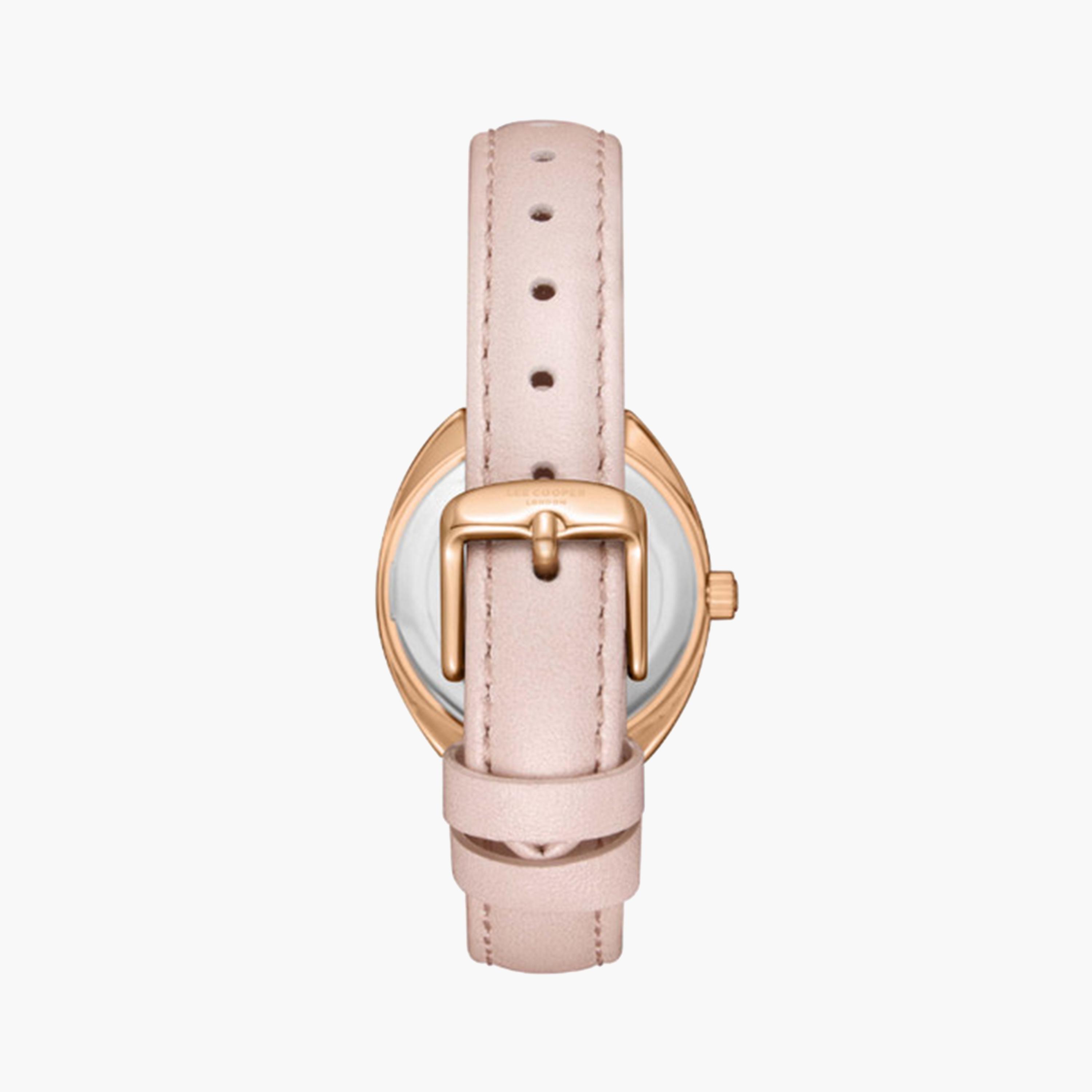 Lee Cooper Women's 30 MM Pink Analog Leather Strap Watch | LC07988.418-women-watchesandjewellery-watches-image-4