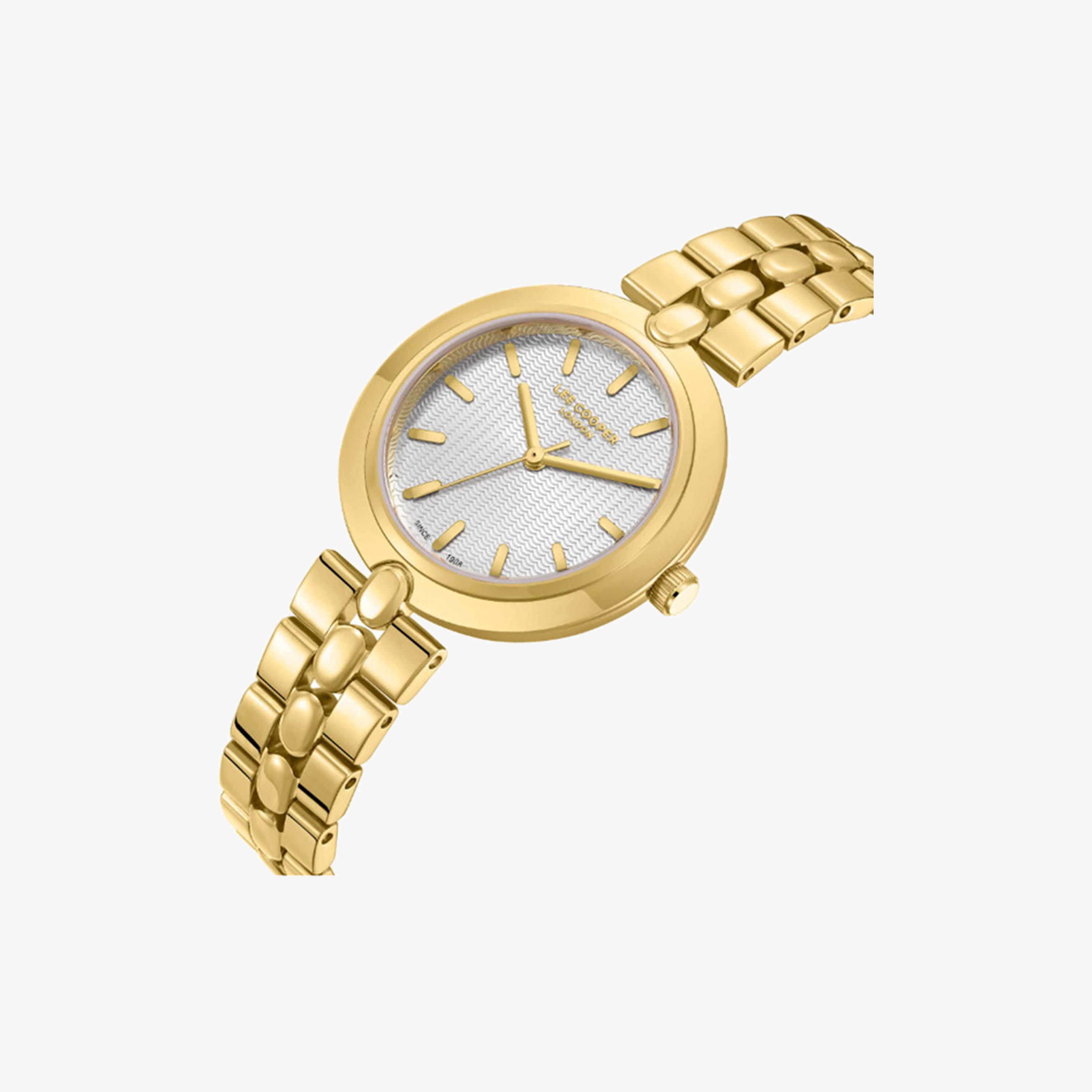 Lee Cooper Women's 32 MM Gold Analog Metal Strap Watch | LC08057.130-women-watchesandjewellery-watches-image-2