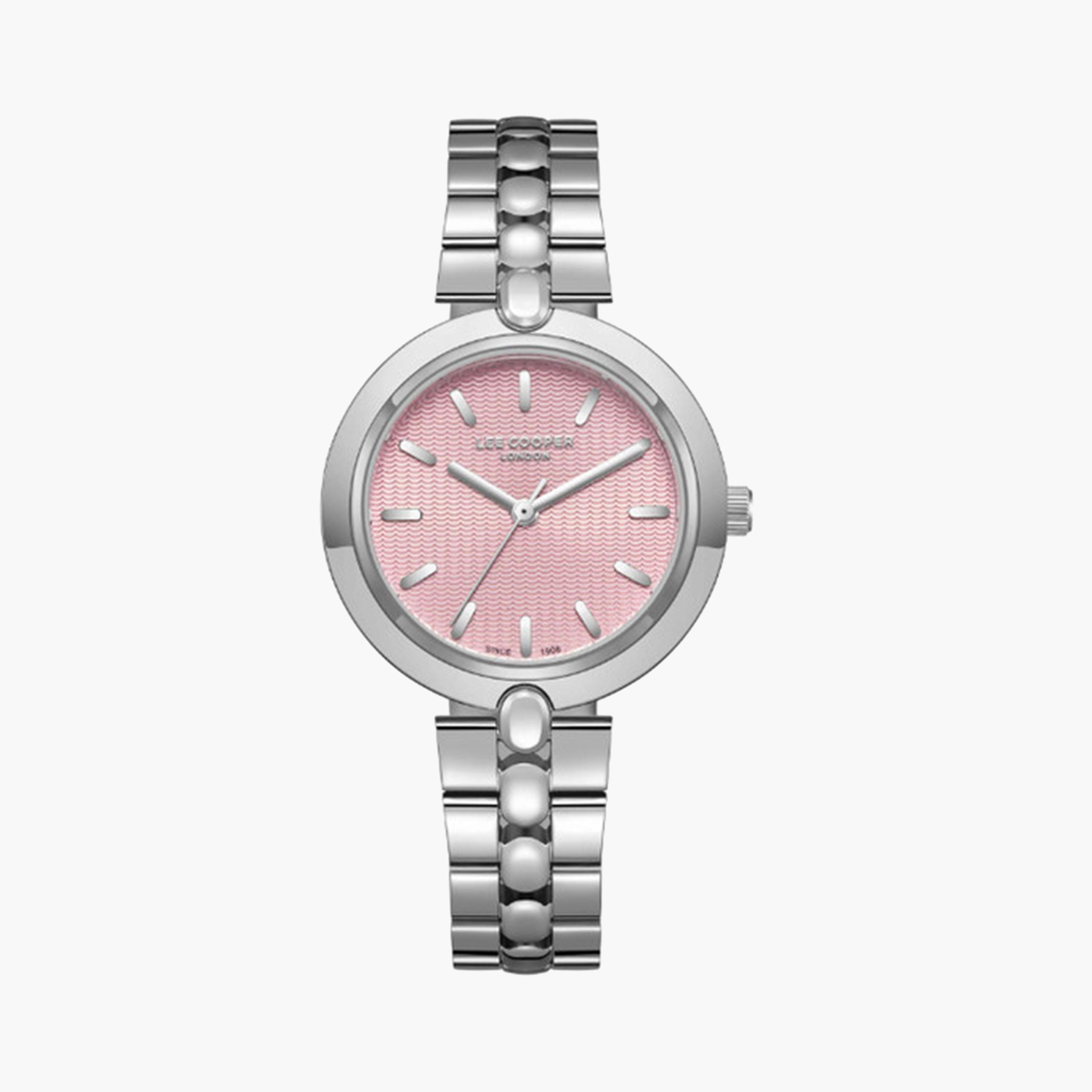 لي كوبر- ساعة تناظرية للنساء بسوار معدني 32 ملم فضية أنالوج | LC08057.380-women-watchesandjewellery-watches-image-1