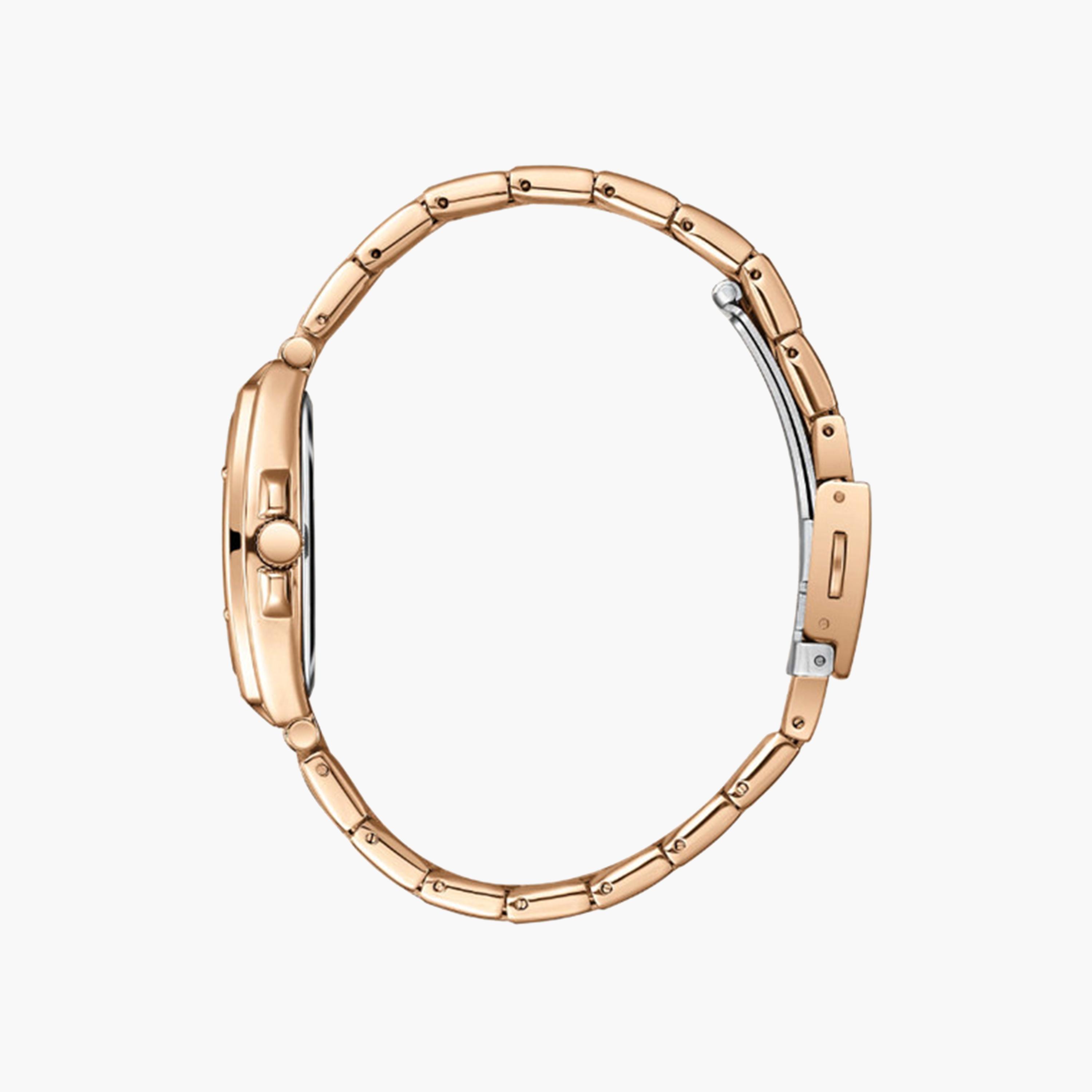 لي كوبر- ساعة تناظرية للنساء بسوار معدني 30 مم باللون الذهبي الوردي | LC08058.430-women-watchesandjewellery-watches-image-3