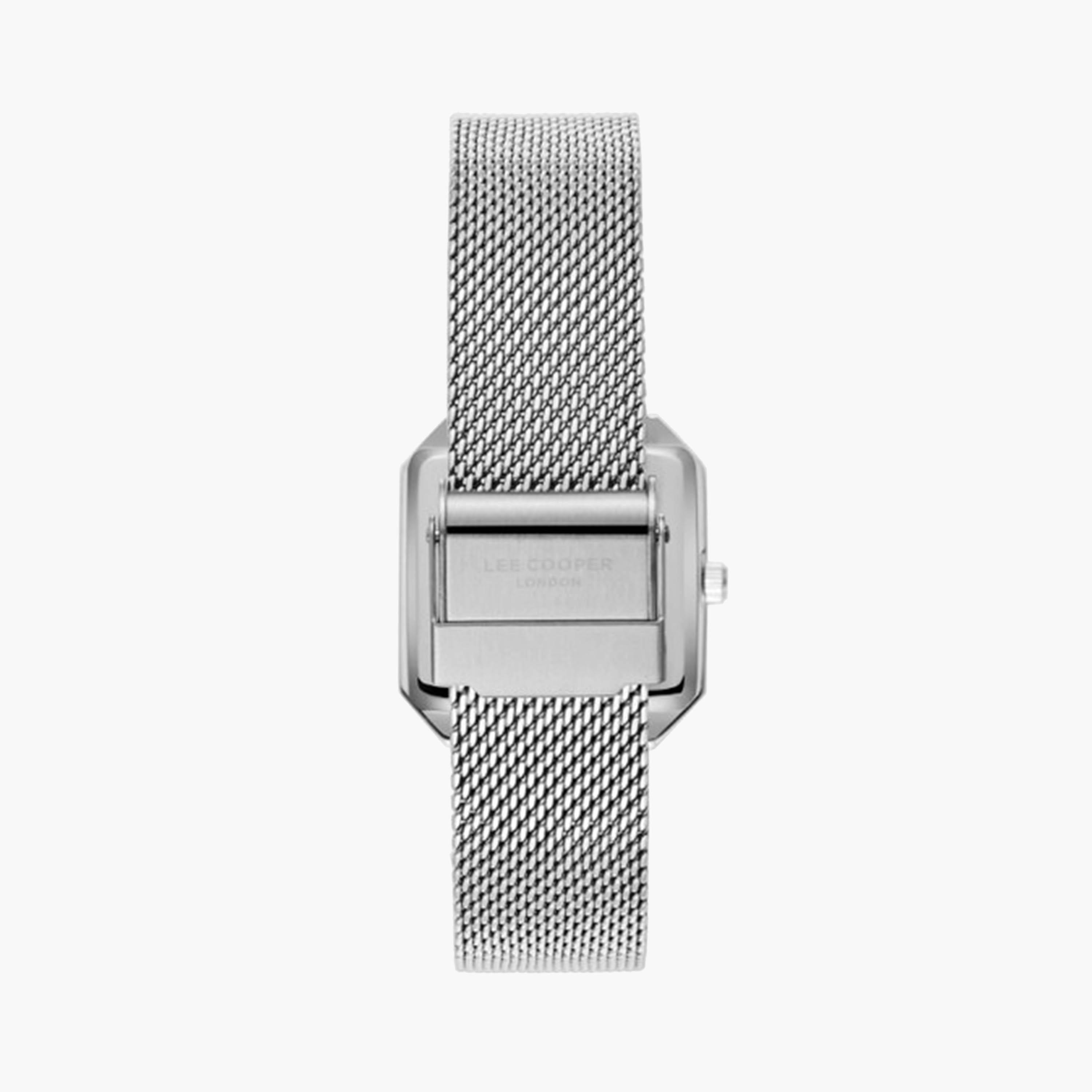 لي كوبر- ساعة تناظرية للنساء بسوار شبكي فضي مقاس 27 ملم | LC08027.320-women-watchesandjewellery-watches-image-4