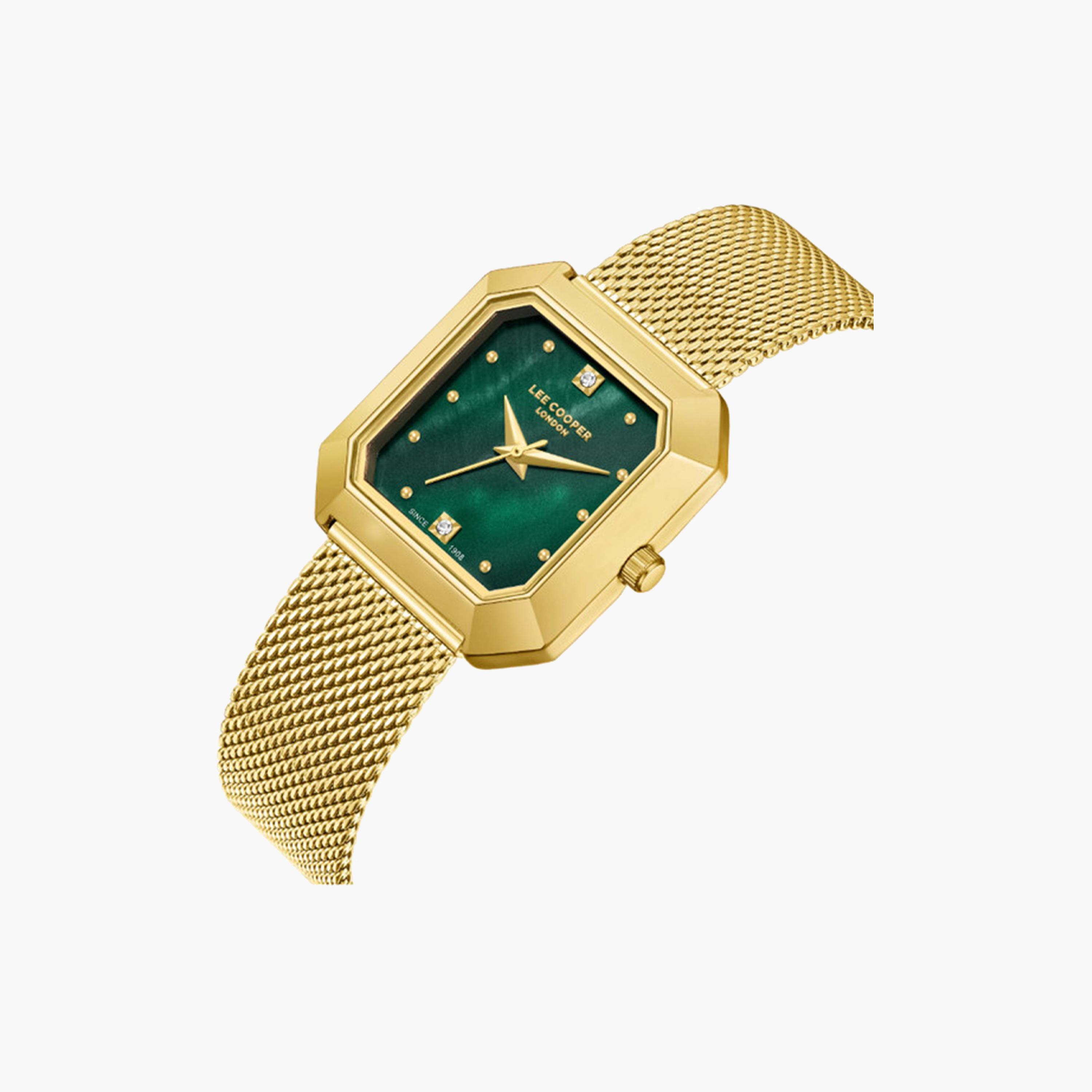 Lee Cooper Women's 27 MM Gold Analog Mesh Strap Watch | LC08027.170-women-watchesandjewellery-watches-image-2
