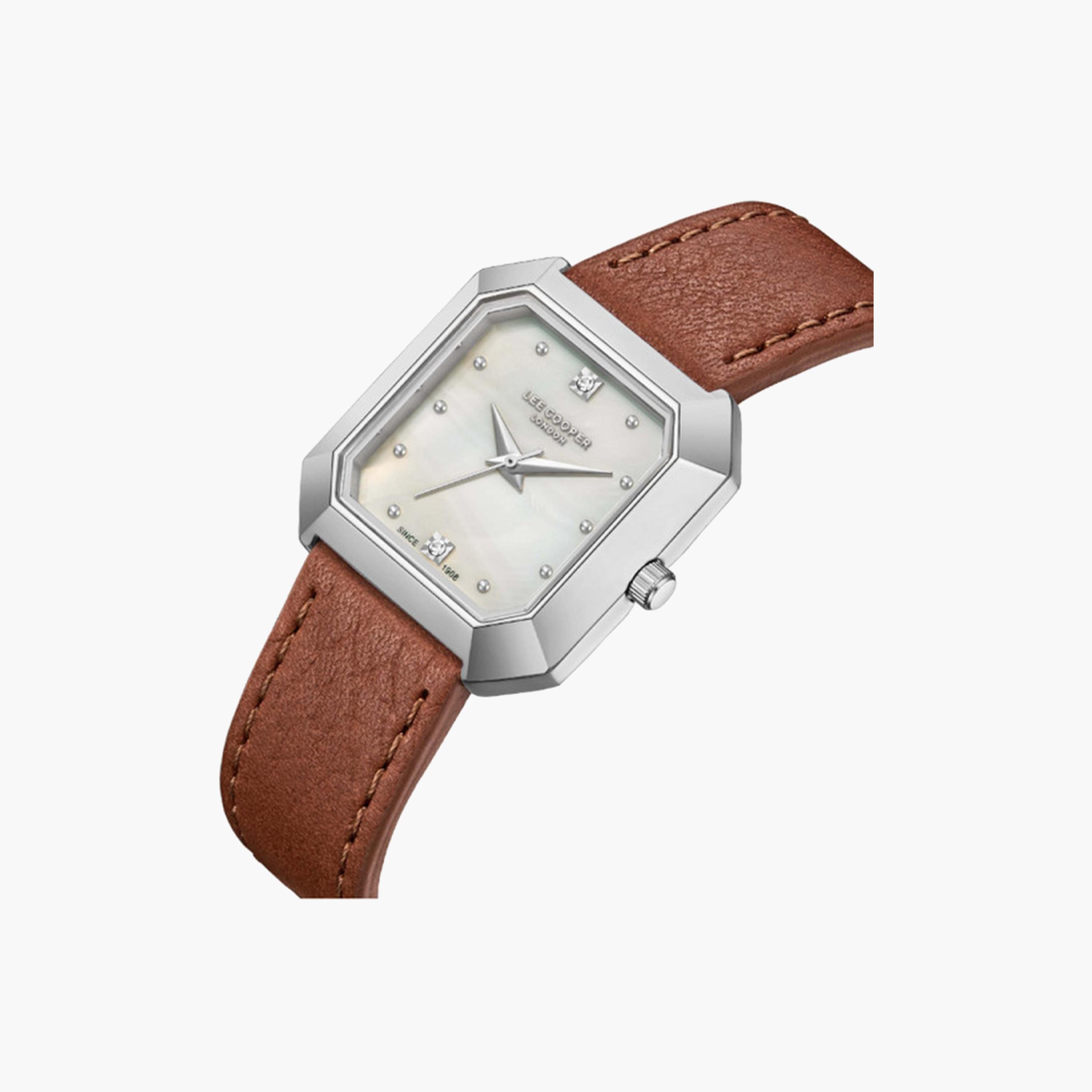 لي كوبر- ساعة تناظرية للنساء بسوار جلدي أسود مقاس 27 مم | LC08028.321-women-watchesandjewellery-watches-image-2