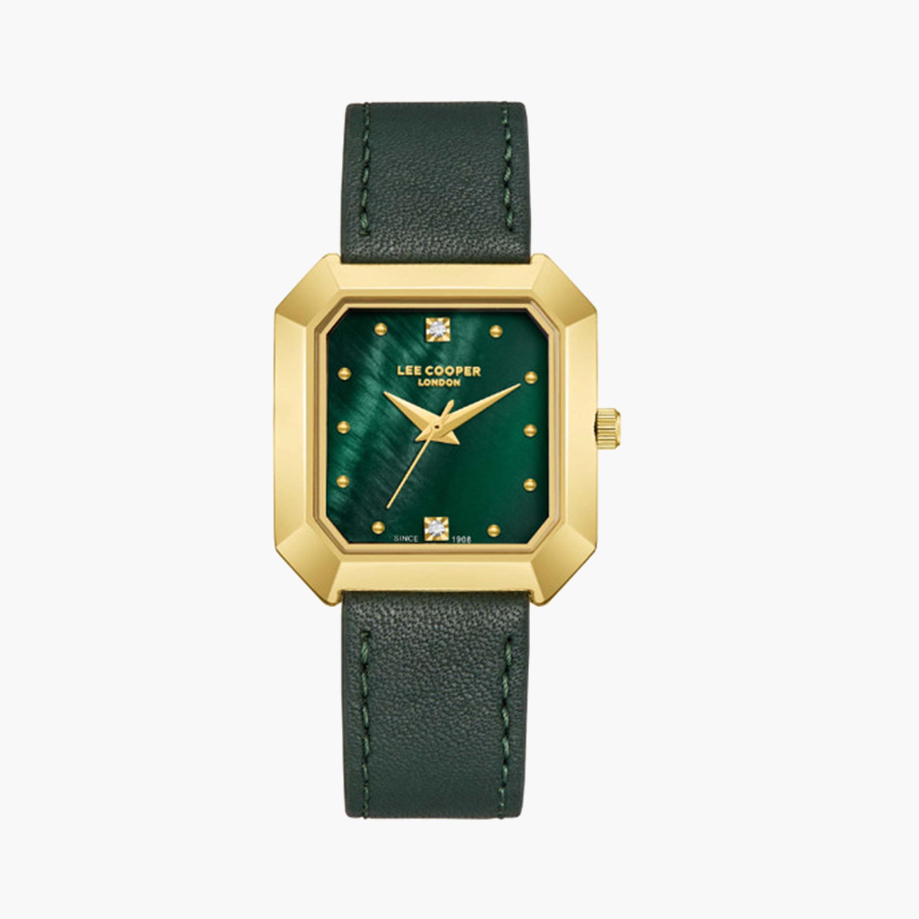 Lee Cooper Women's 27 MM Black Analog Leather Strap Watch | LC08028.175-women-watchesandjewellery-watches-image-1