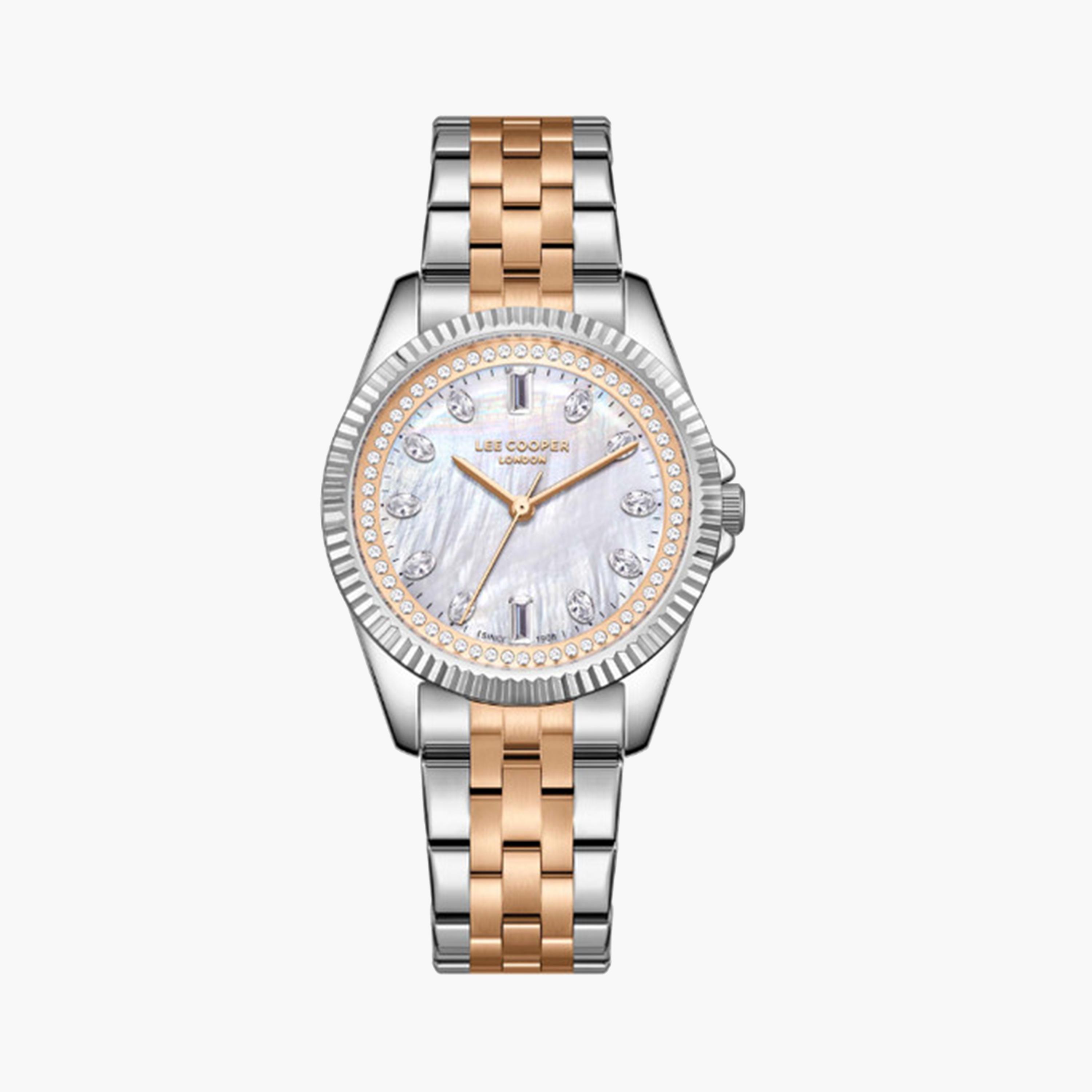 Lee Cooper Women's 35 MM Silver Analog Metal Strap Watch | LC08033.520-women-watchesandjewellery-watches-image-1