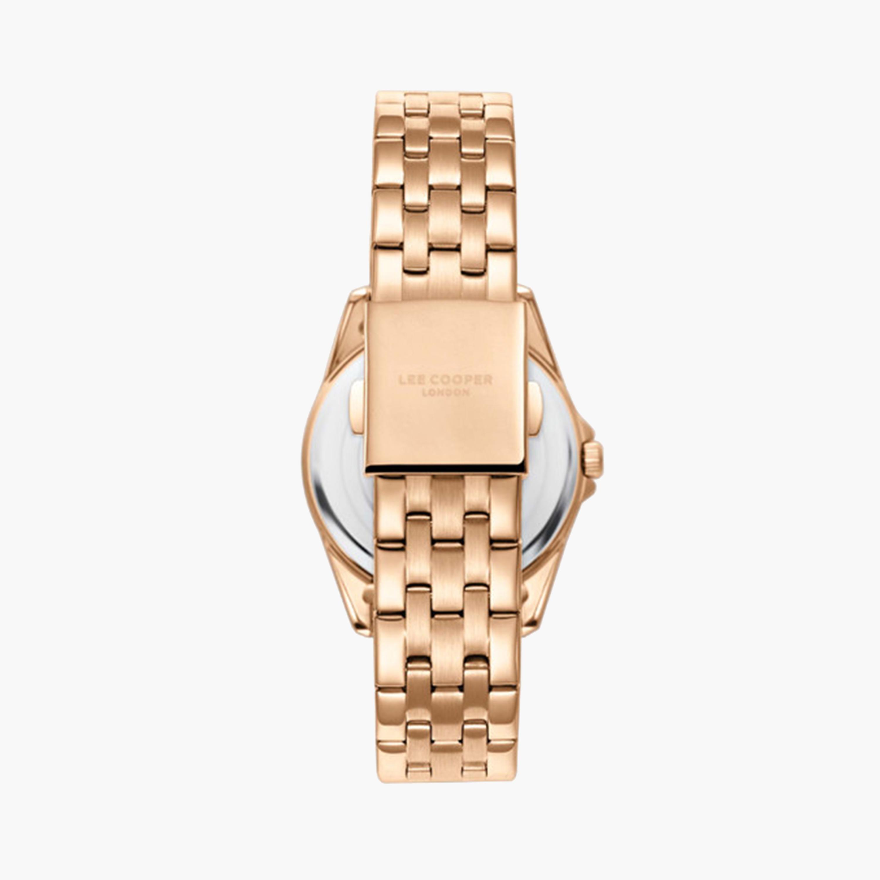 لي كوبر- ساعة تناظرية للنساء بسوار معدني وردي ذهبي 35 مم | LC08033.420-women-watchesandjewellery-watches-image-2
