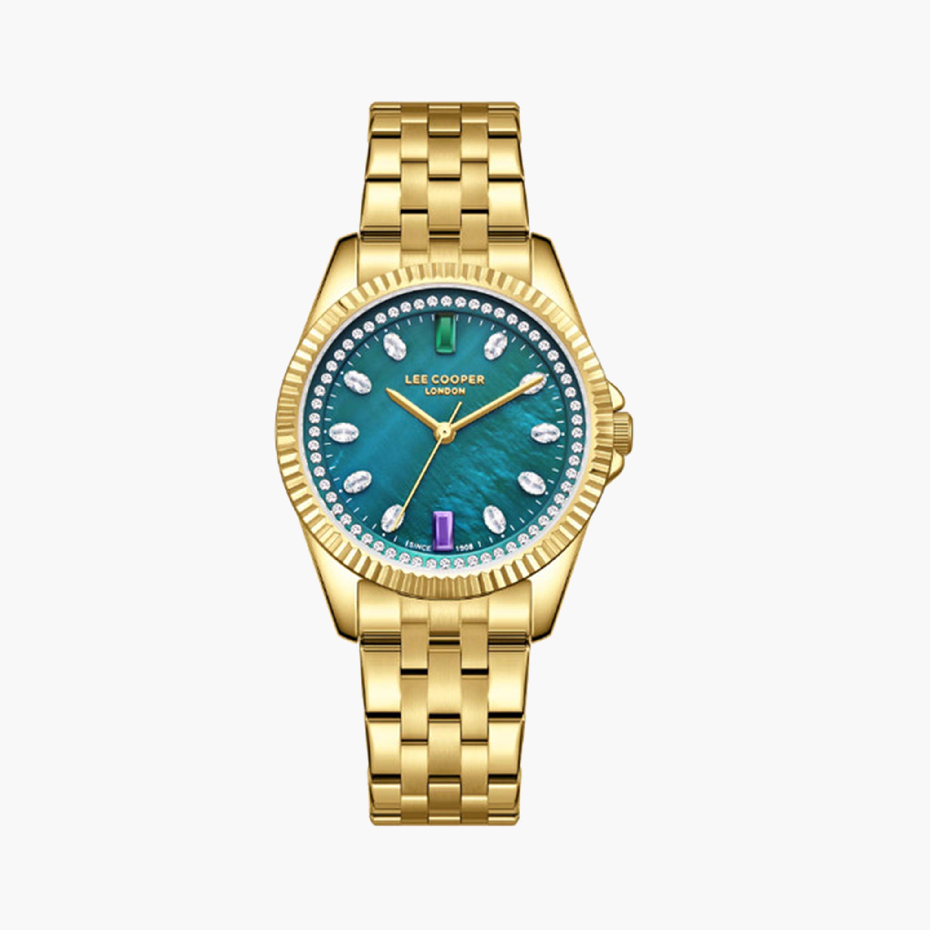 Lee Cooper Women's 35 MM Gold Analog Metal Strap Watch | LC08033.170-women-watchesandjewellery-watches-image-1