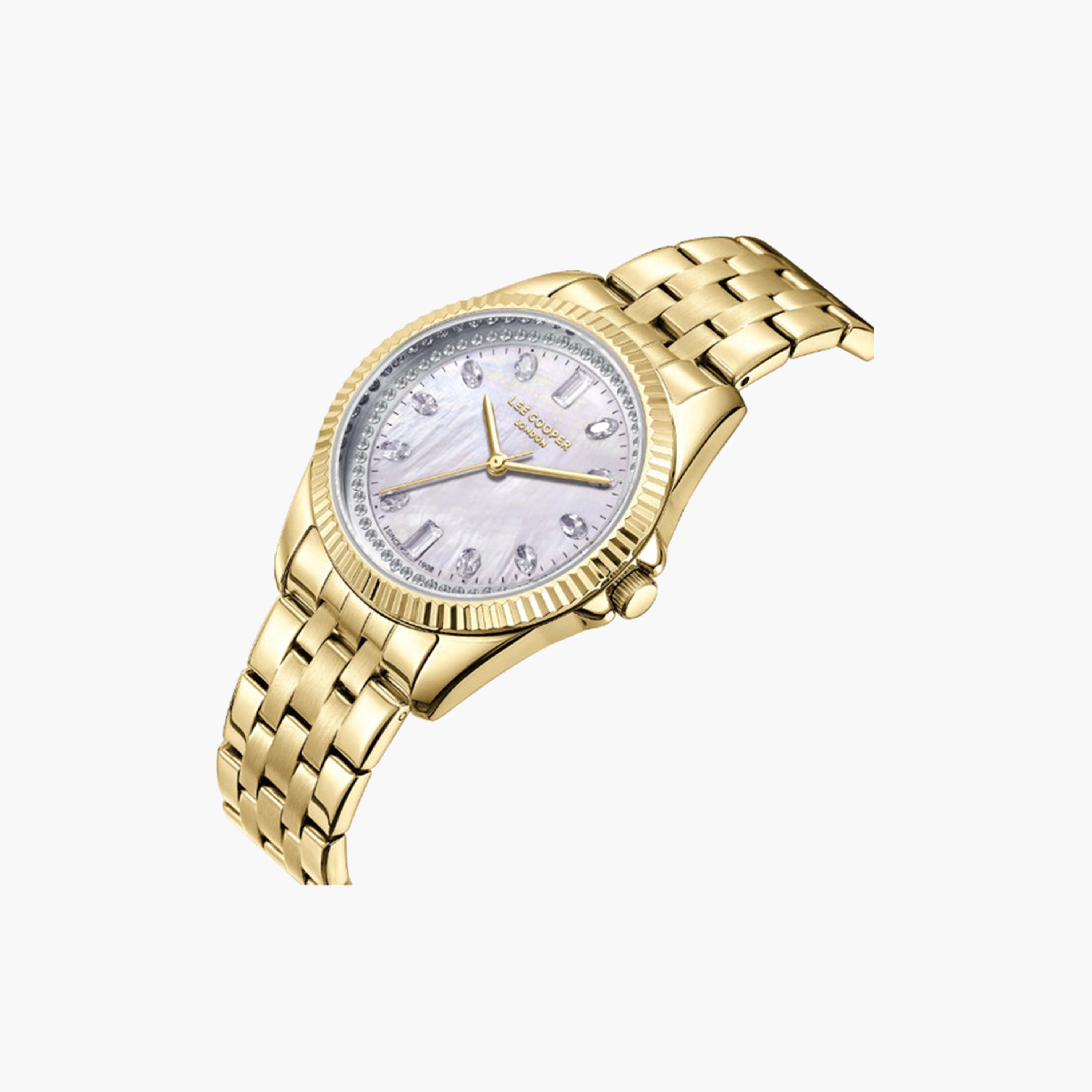 Lee Cooper Women's 35 MM Gold Analog Metal Strap Watch | LC08033.120-women-watchesandjewellery-watches-image-4
