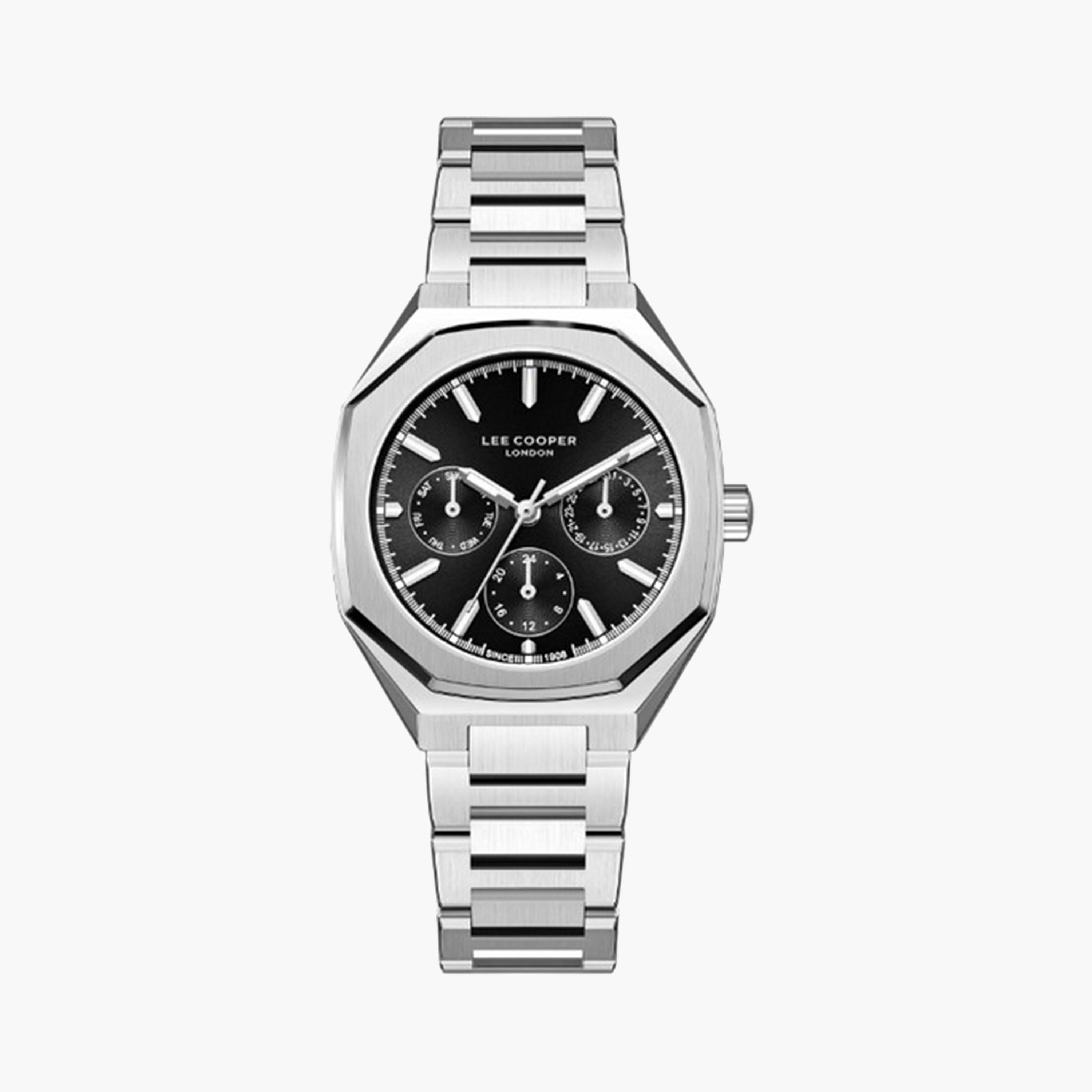 لي كوبر- ساعة كرونوغراف للنساء 34 ملم بسوار شبكي فضي | LC08046.350-women-watchesandjewellery-watches-image-1