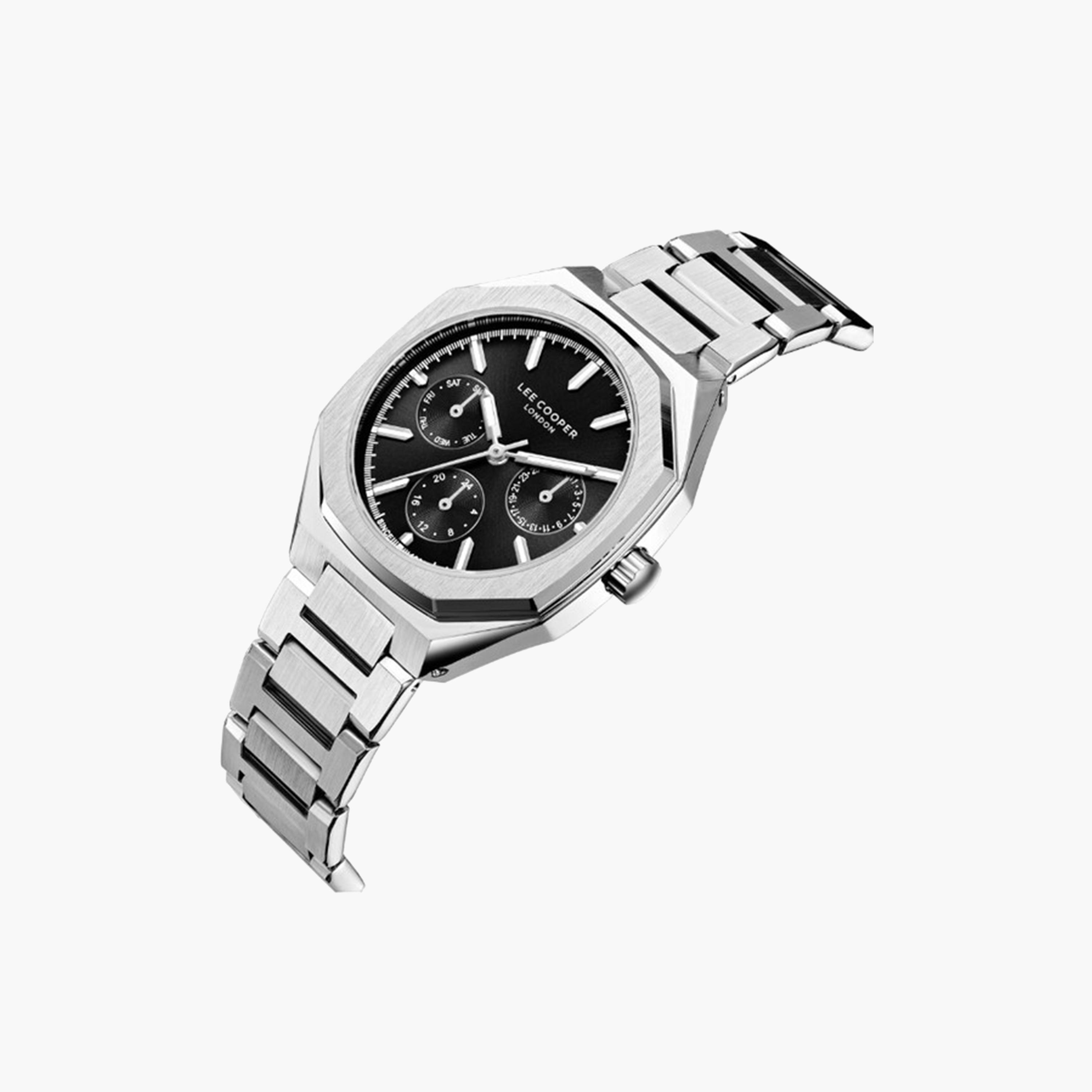 لي كوبر- ساعة كرونوغراف للنساء 34 ملم بسوار شبكي فضي | LC08046.350-women-watchesandjewellery-watches-image-2