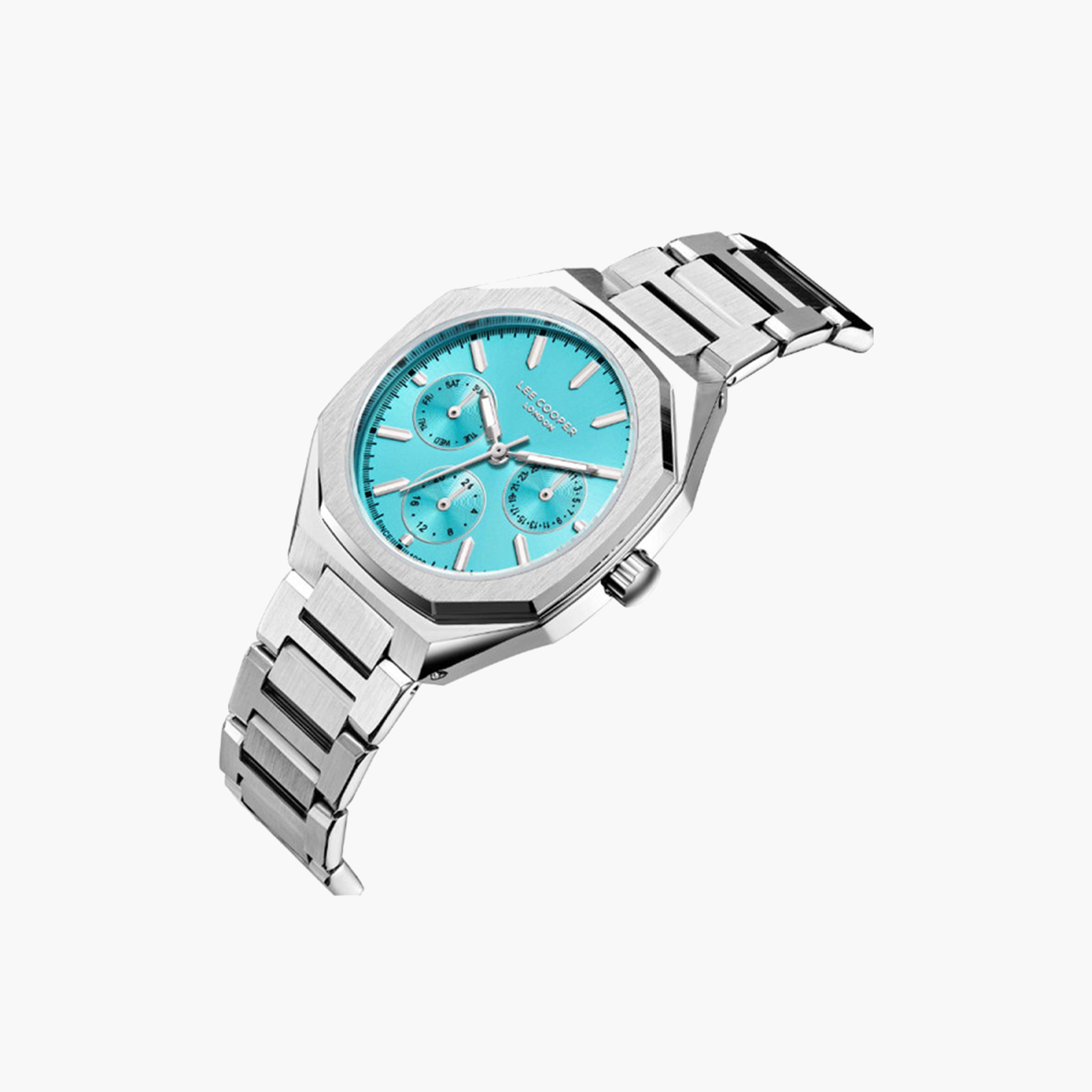 Lee Cooper Women's 34 MM Silver Chronograph Mesh Strap Watch | LC08046.300-women-watchesandjewellery-watches-image-4