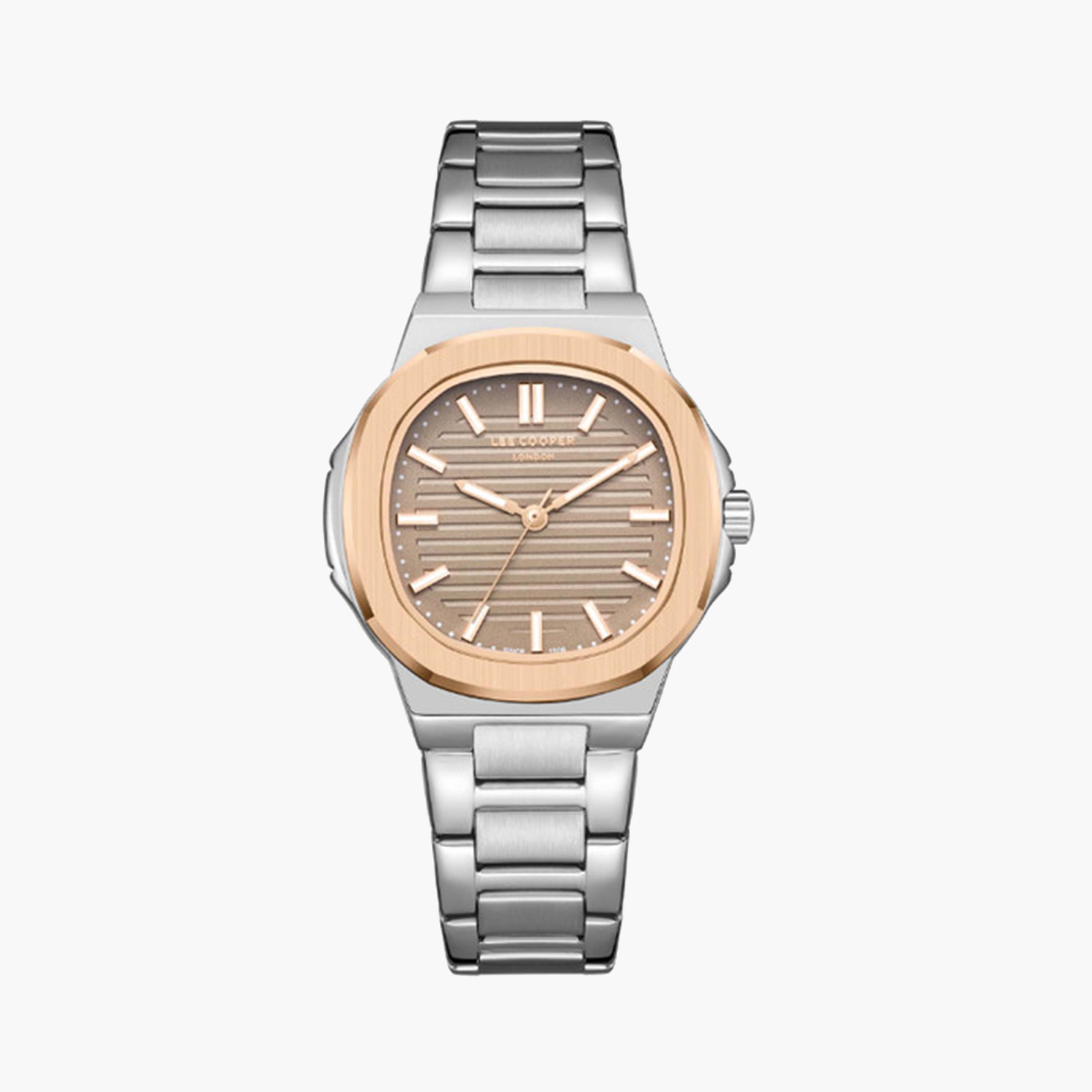 لي كوبر- ساعة تناظرية للنساء بسوار شبكي فضي مقاس 38 مم | LC08017.560-women-watchesandjewellery-watches-image-1