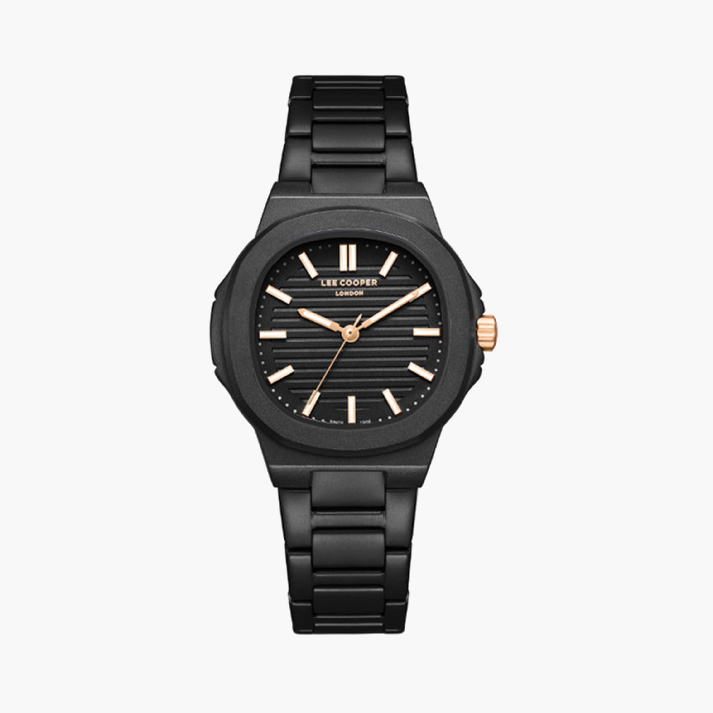Lee Cooper Women's 38 MM Black Analog Mesh Strap Watch | LC08017.651-women-watchesandjewellery-watches-image-1