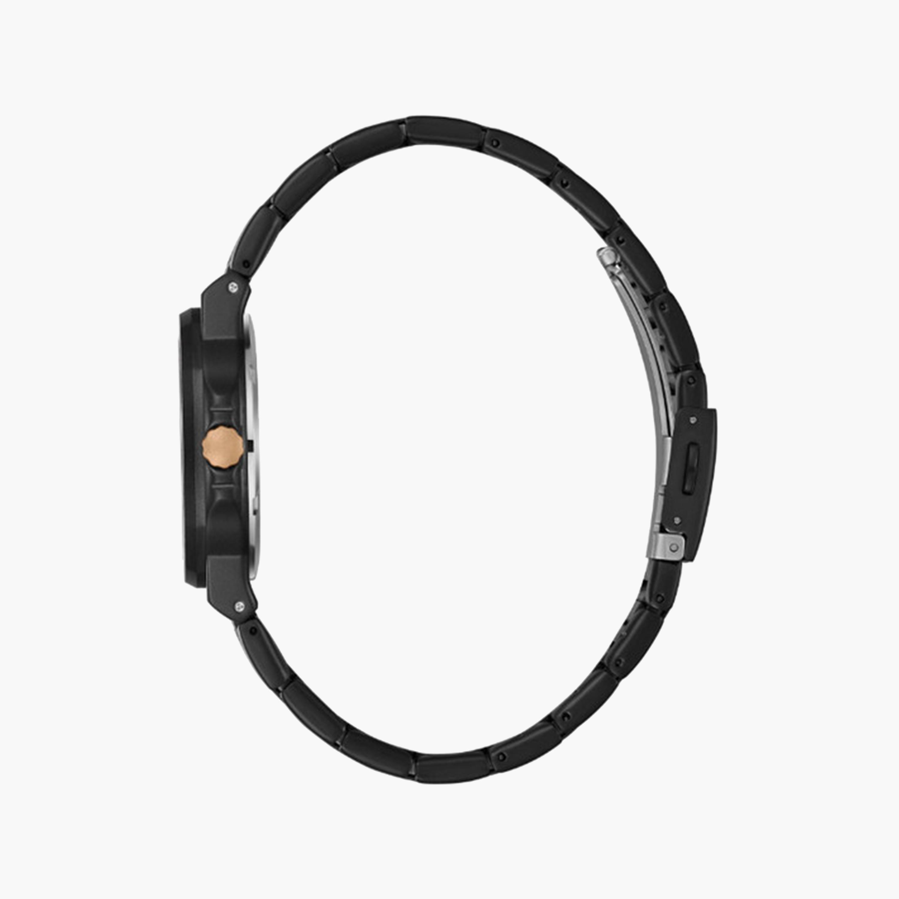 لي كوبر- ساعة تناظرية للنساء بسوار شبكي 38 مم باللون الأسود | LC08017.651-women-watchesandjewellery-watches-image-4