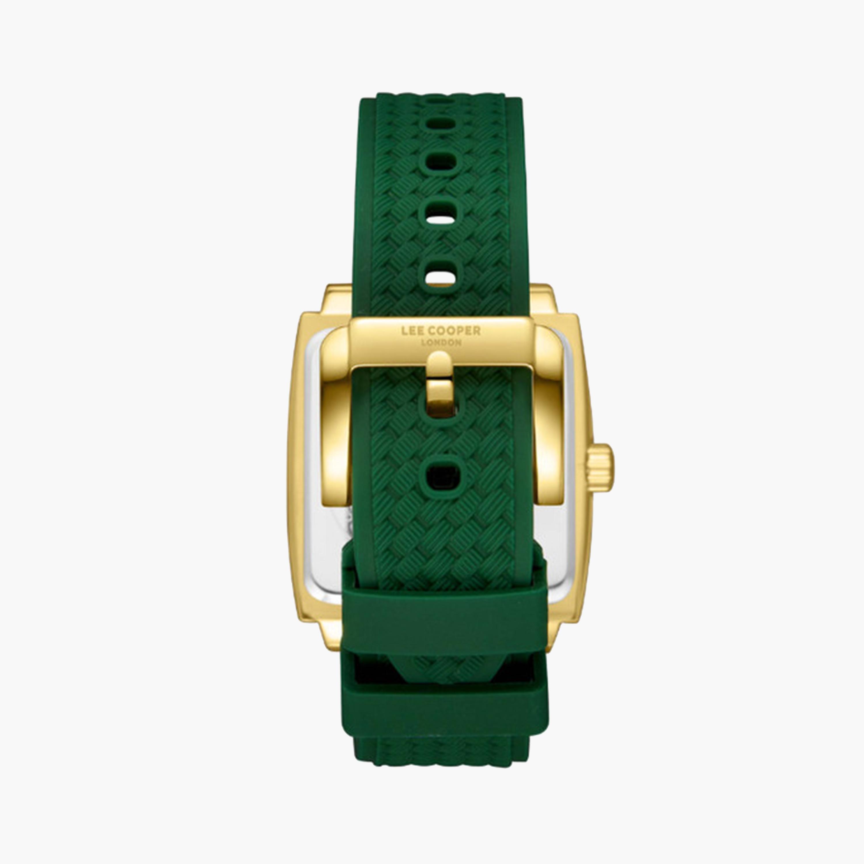 Lee Cooper Men's 39 MM Green Chronograph Silicone Strap Watch | LC08065.177-men-watchesandjewellery-watches-image-4