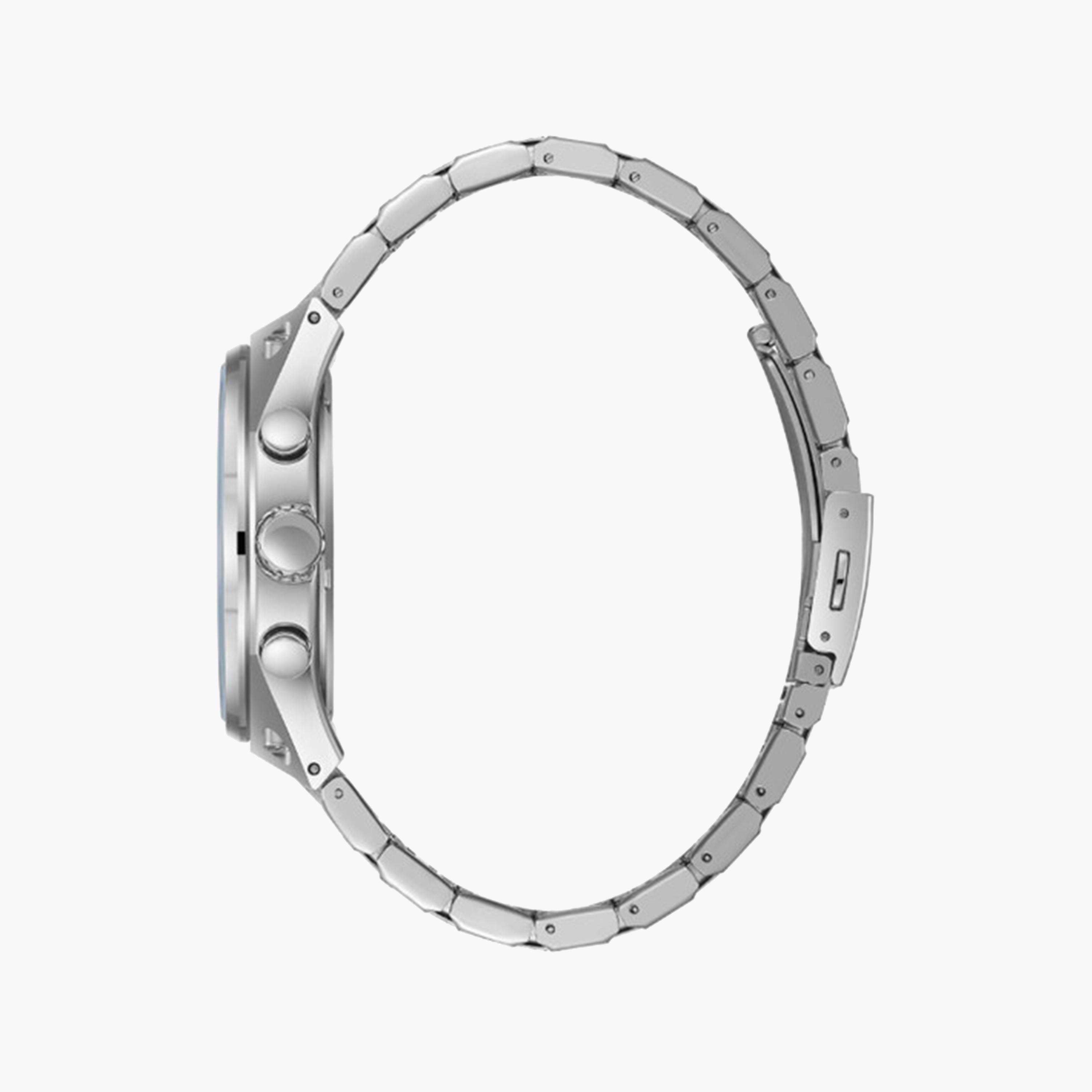 لي كوبر- ساعة كرونوغراف سوداء للرجال مقاس 45 ملم بحزام معدني | LC08026.350-men-watchesandjewellery-watches-image-3