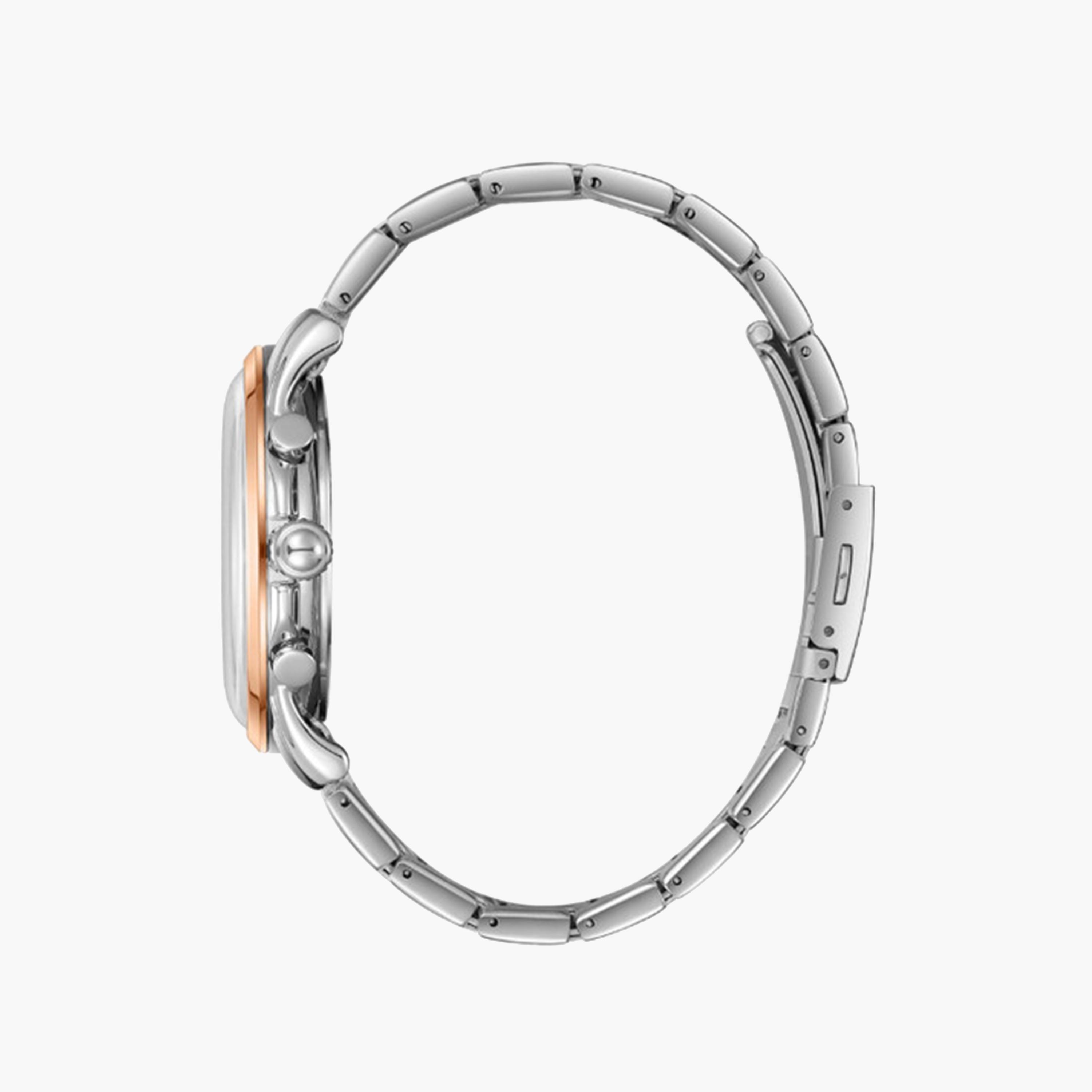 لي كوبر- ساعة كرونوغراف للرجال 43 ملم فضية بحزام معدني | LC08068.550-men-watchesandjewellery-watches-image-3