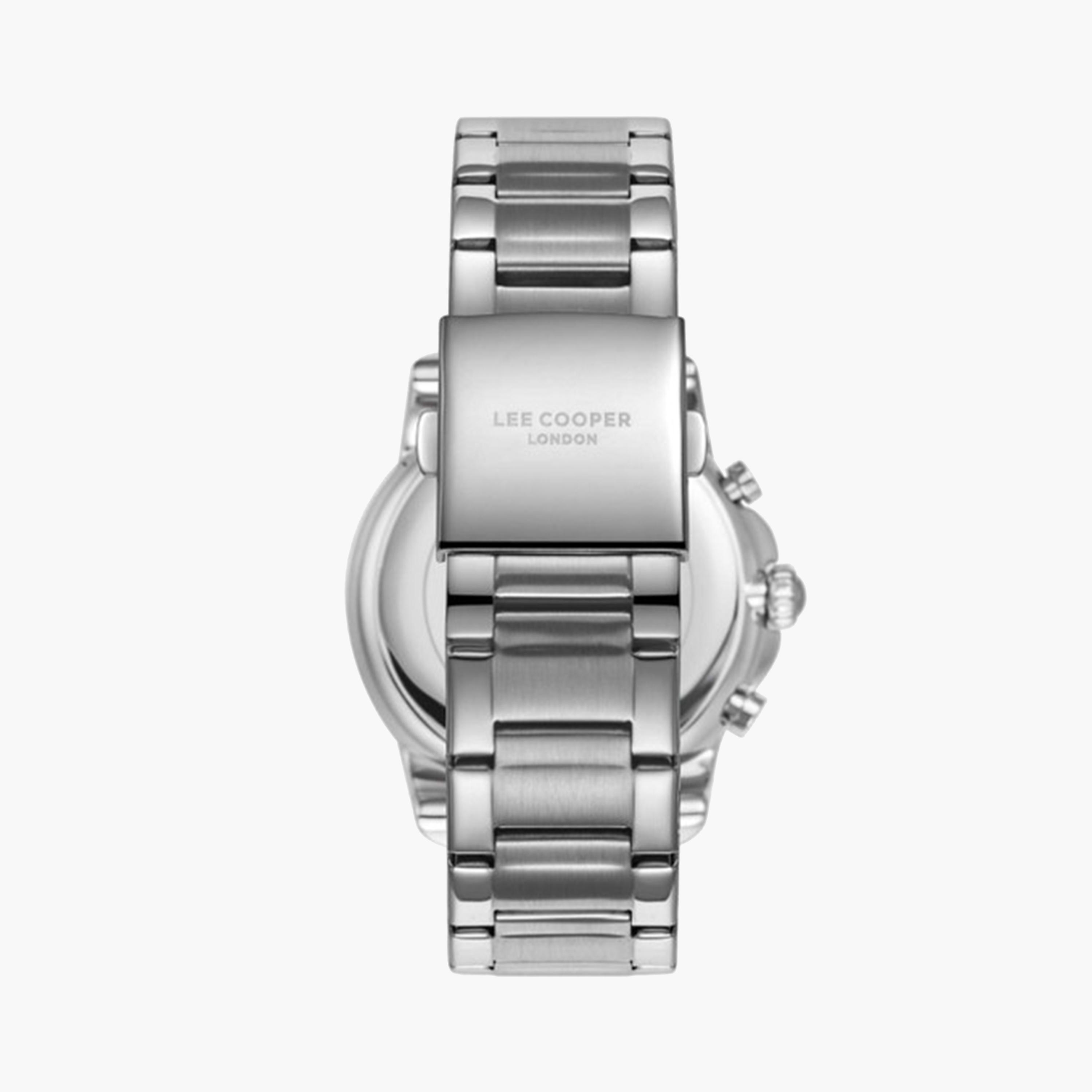 Lee Cooper Men's 43 MM Silver Chronograph Metal Strap Watch | LC08068.330-men-watchesandjewellery-watches-image-4