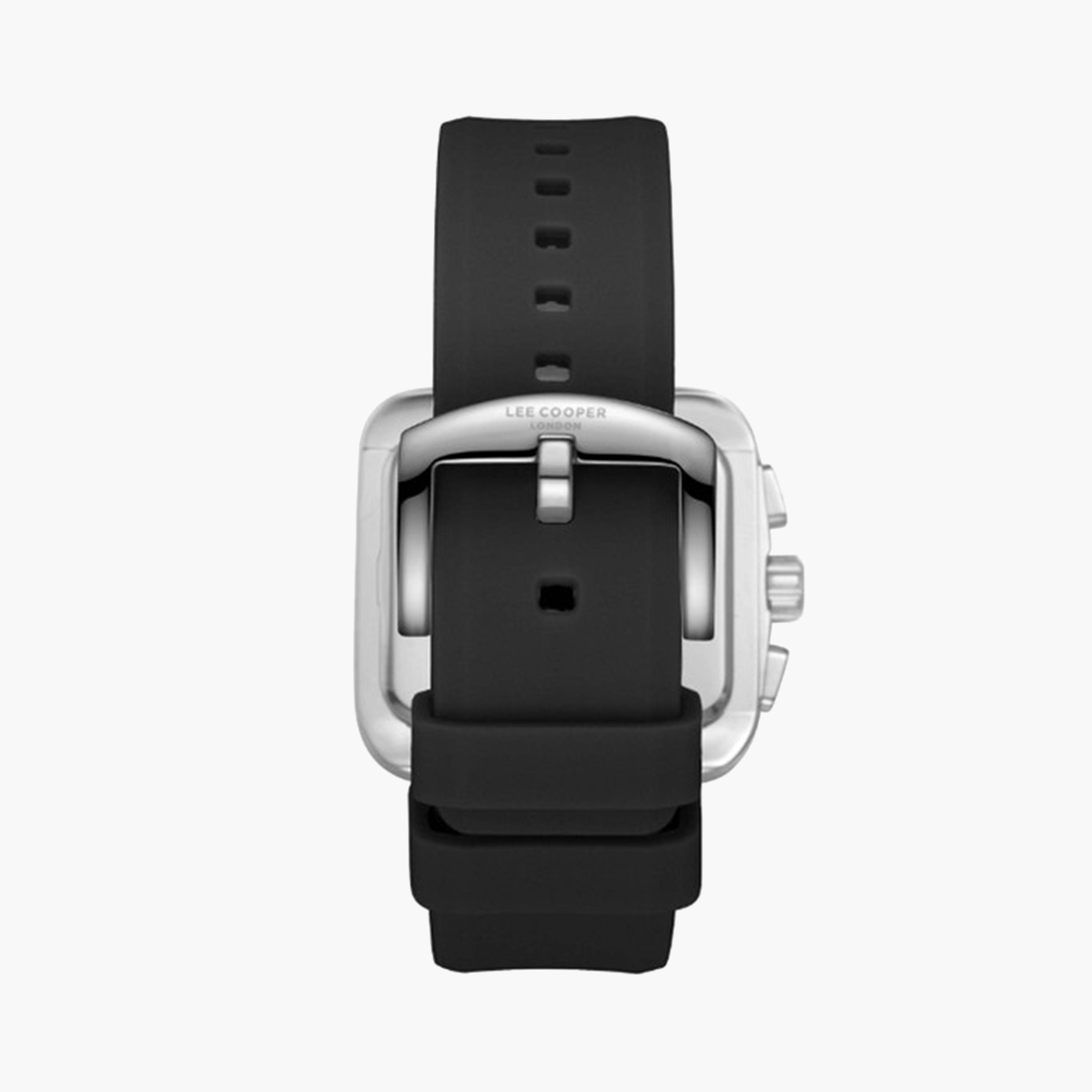 لي كوبر- ساعة كرونوغراف للرجال 40 مم سوداء بحزام سيليكون | LC08012.361-men-watchesandjewellery-watches-image-4